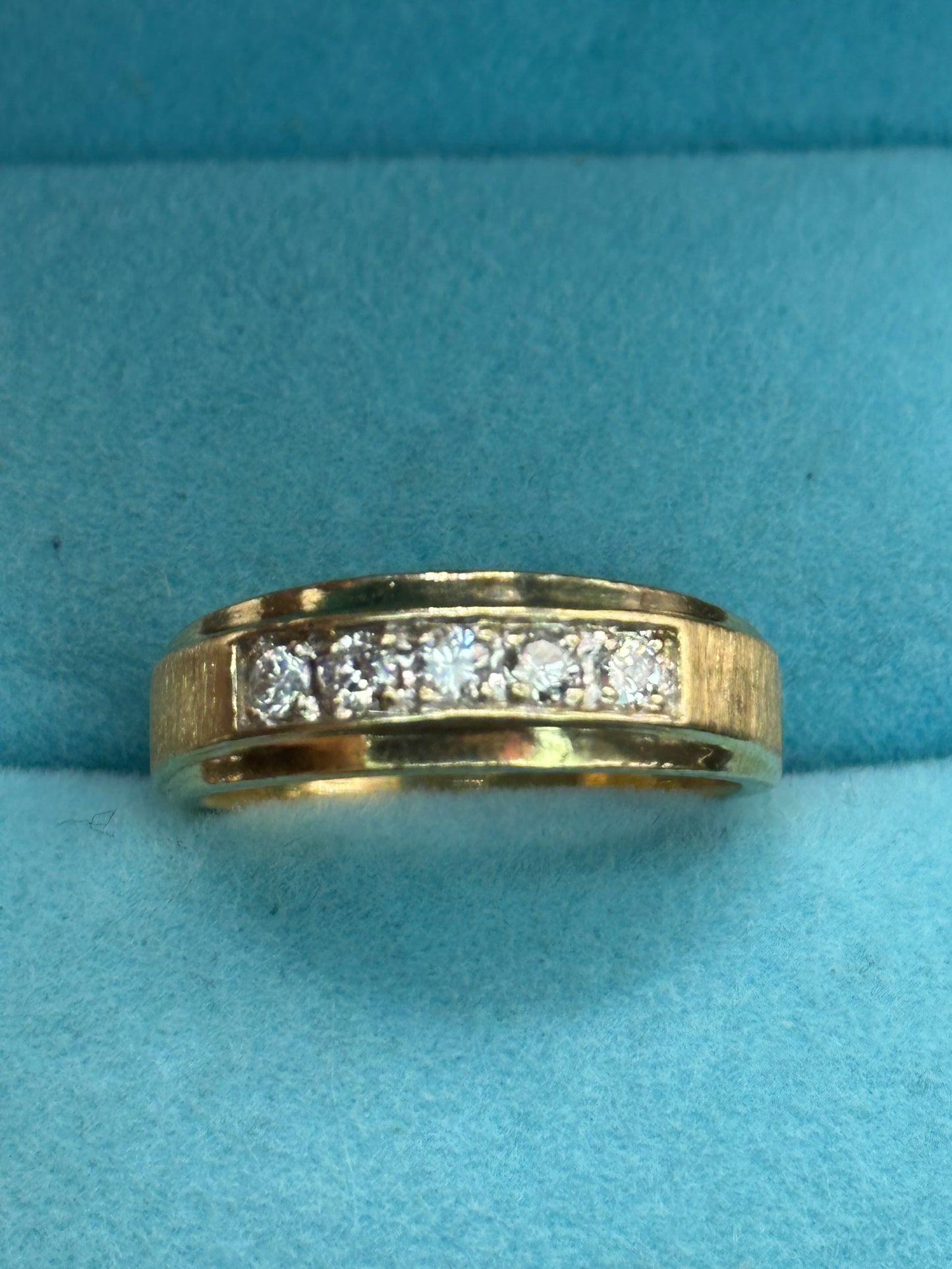 Anillo diamantes oro 14kts