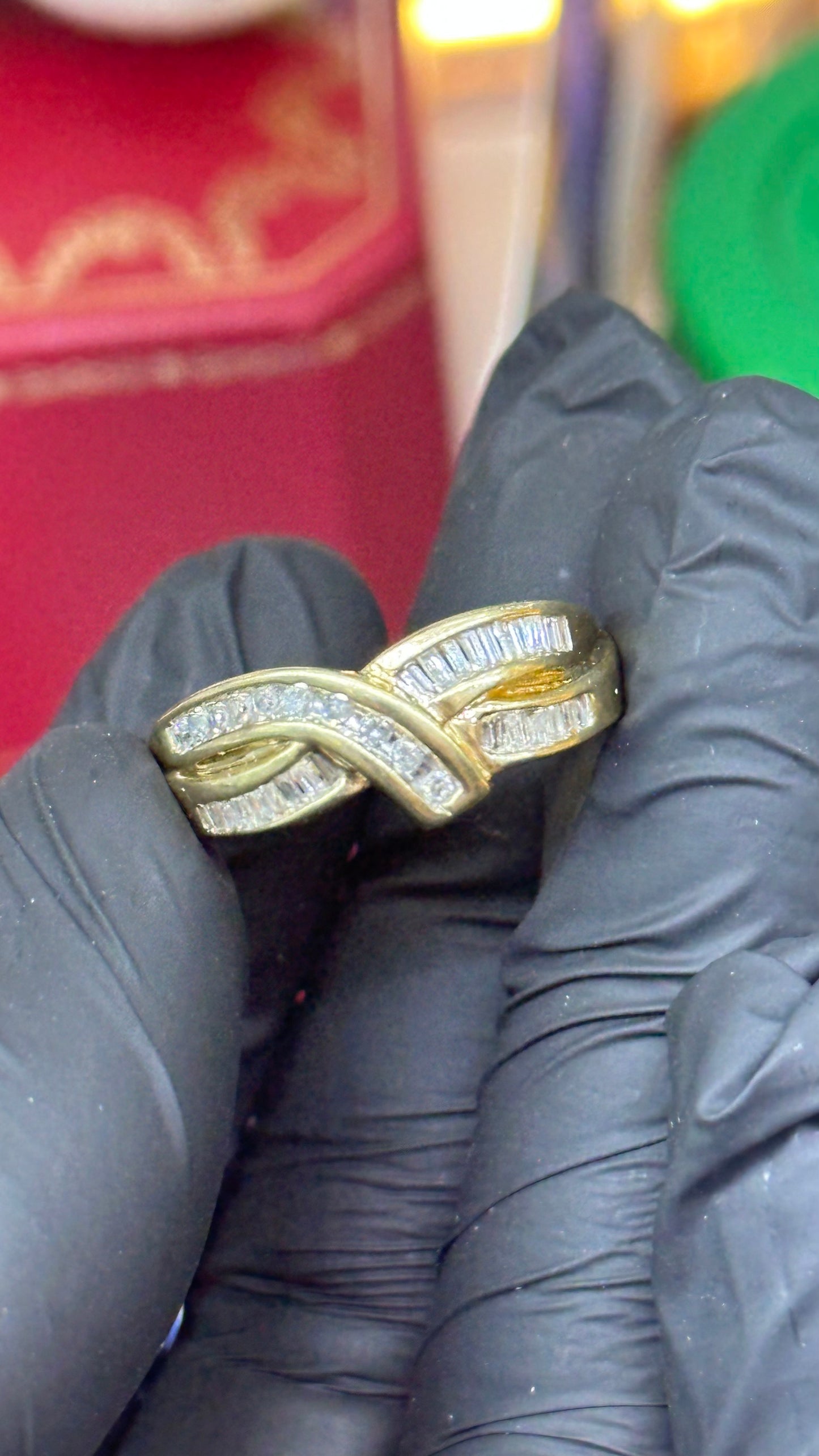 Anillo diamantes 10kts