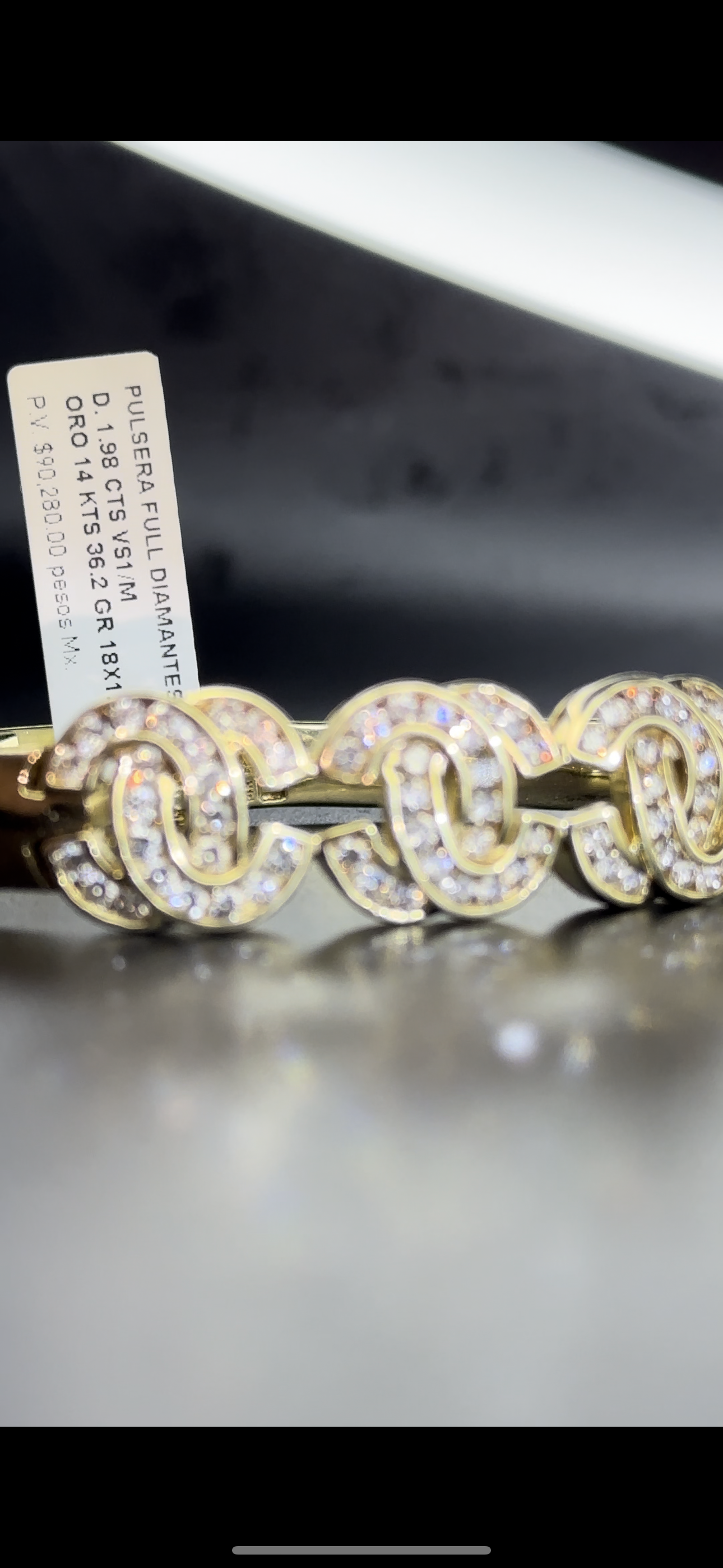 Brazalete channel diamantes