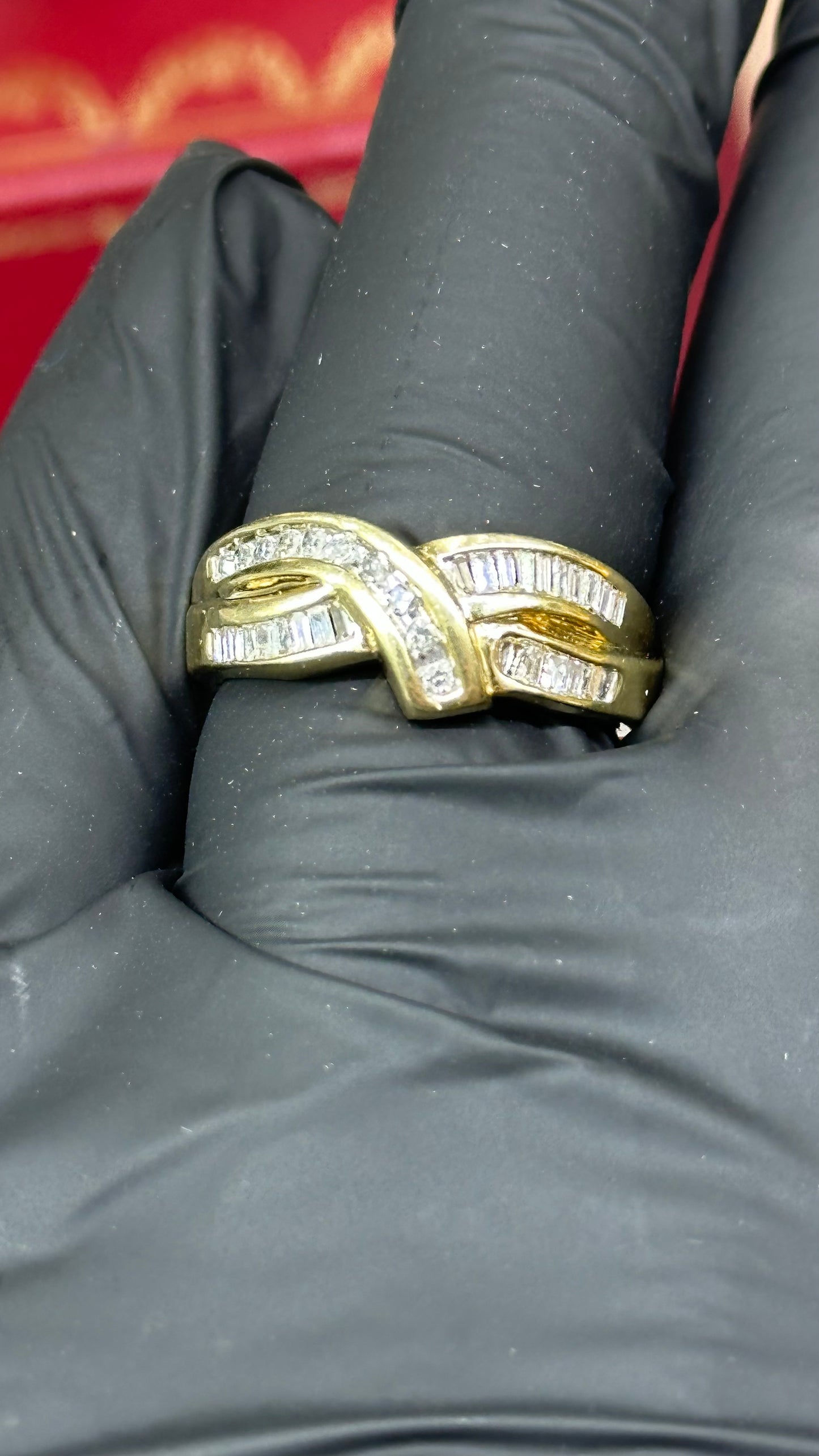 Anillo diamantes 10kts