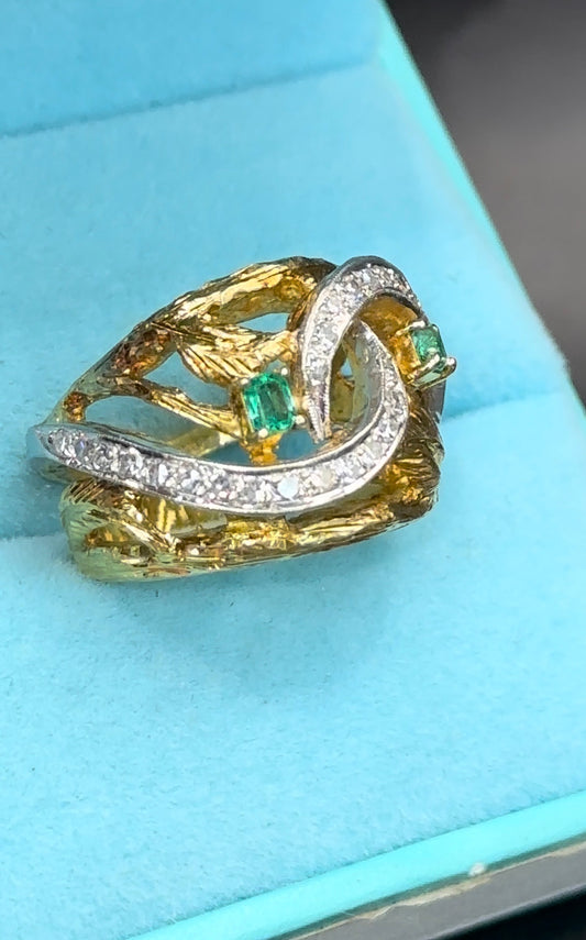 Anillo esmeraldas