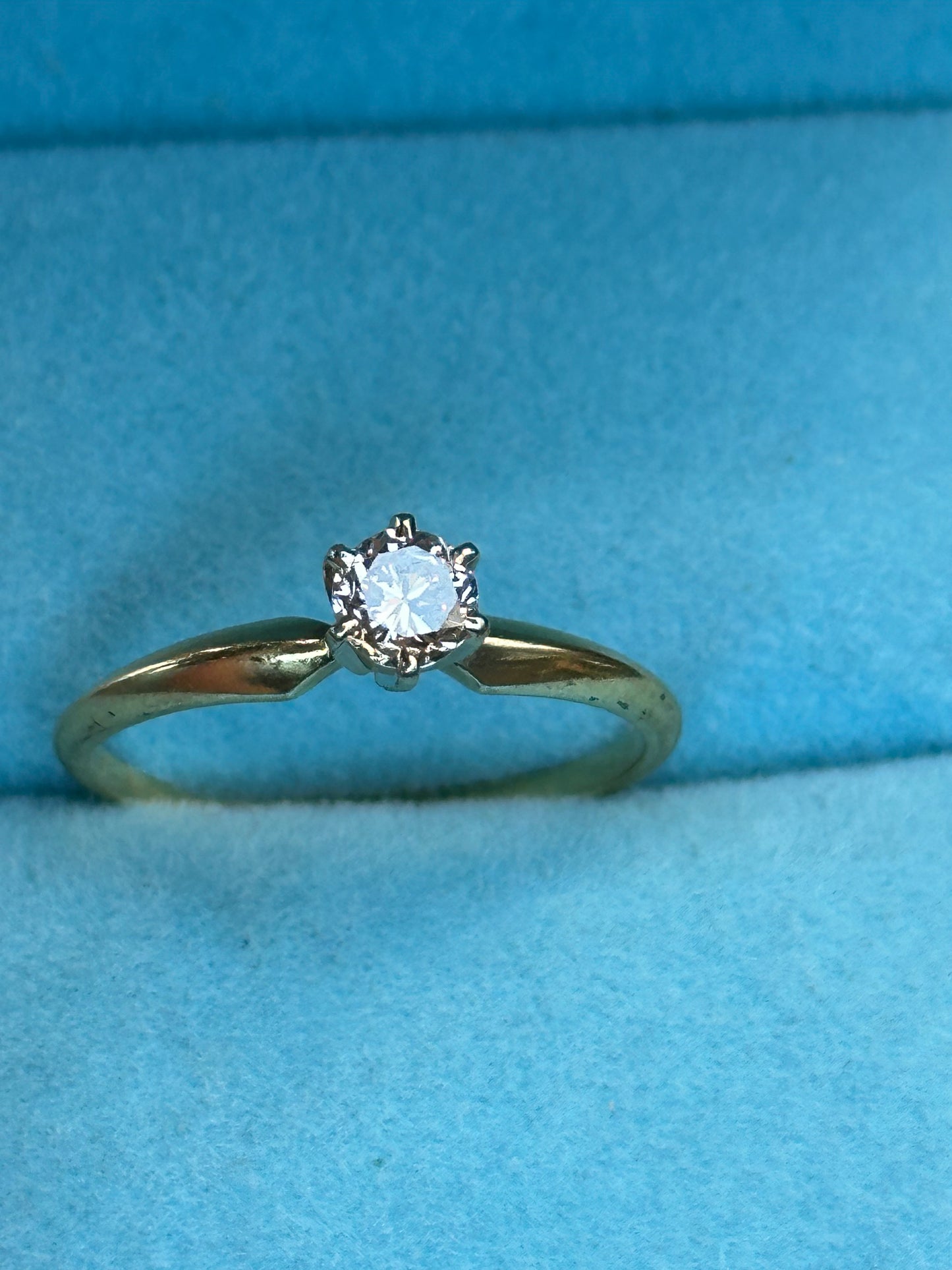 Anillo solitario .35 cts