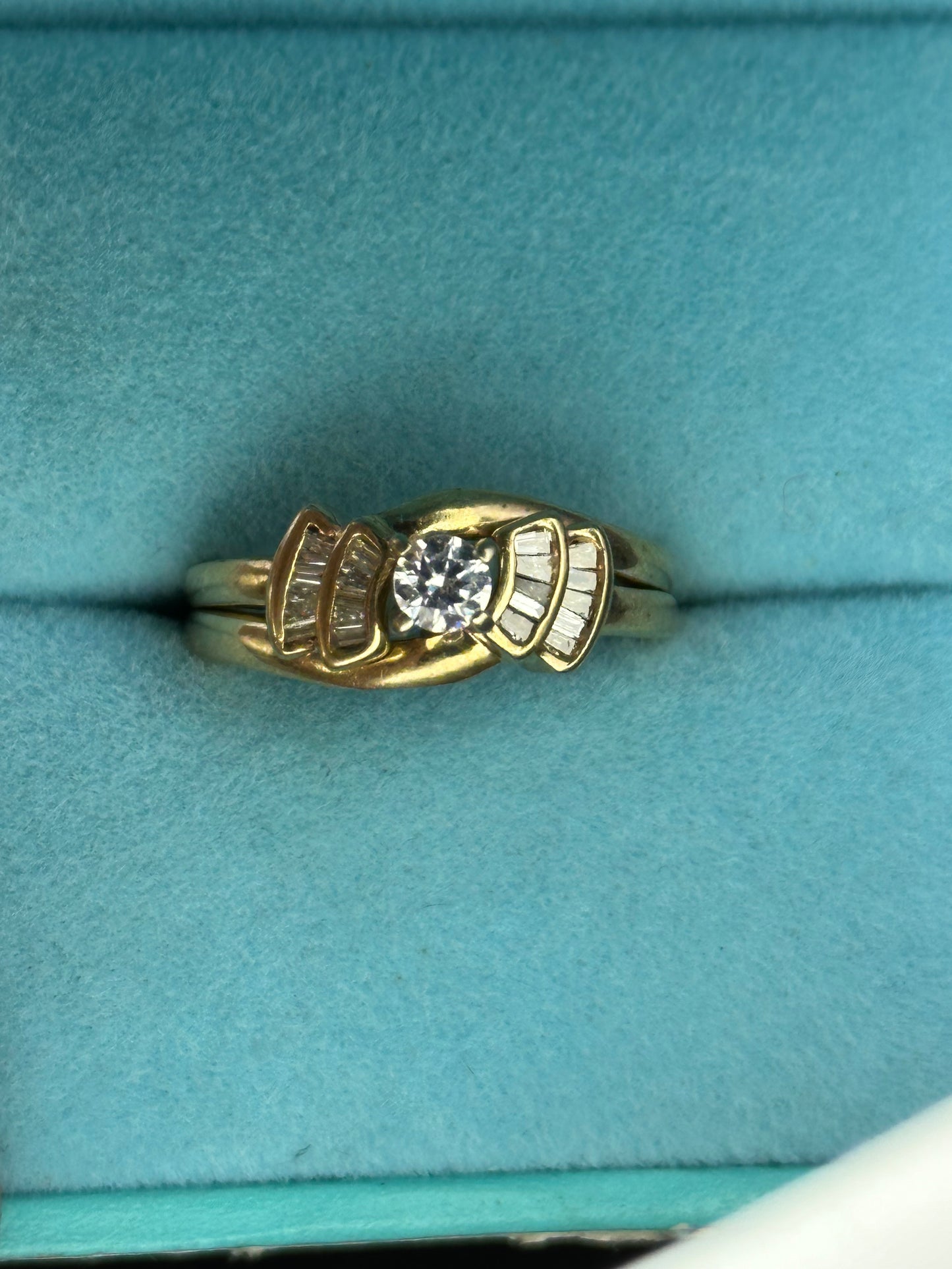 Anillo doble oro 14kts