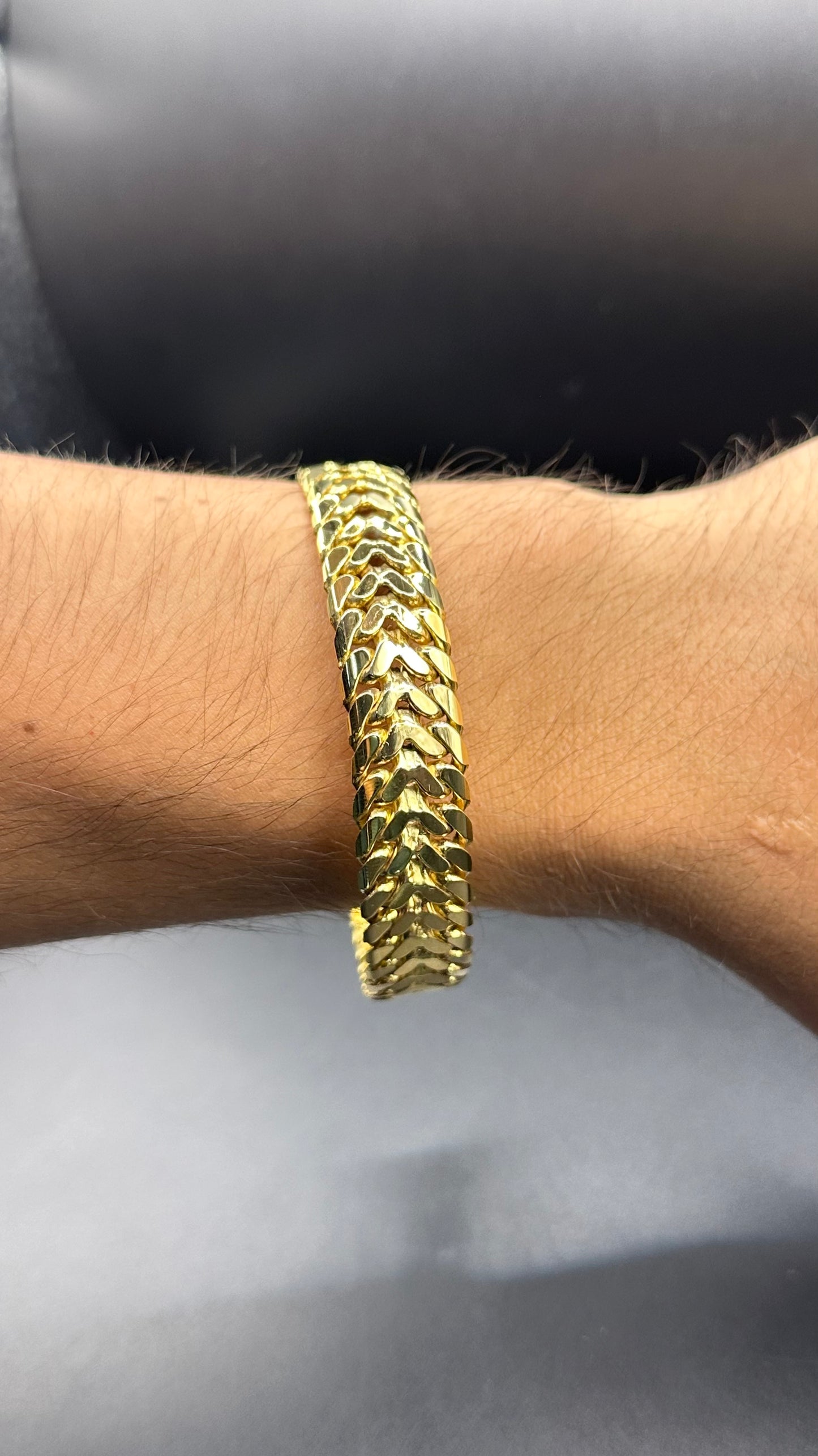 Pulsera petatillo oro 14kts 65 gr