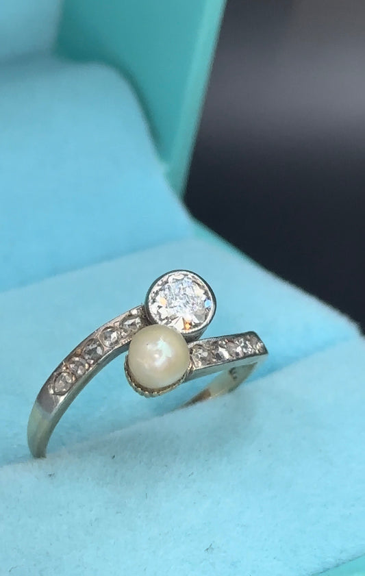 Anillo diamante antiguo