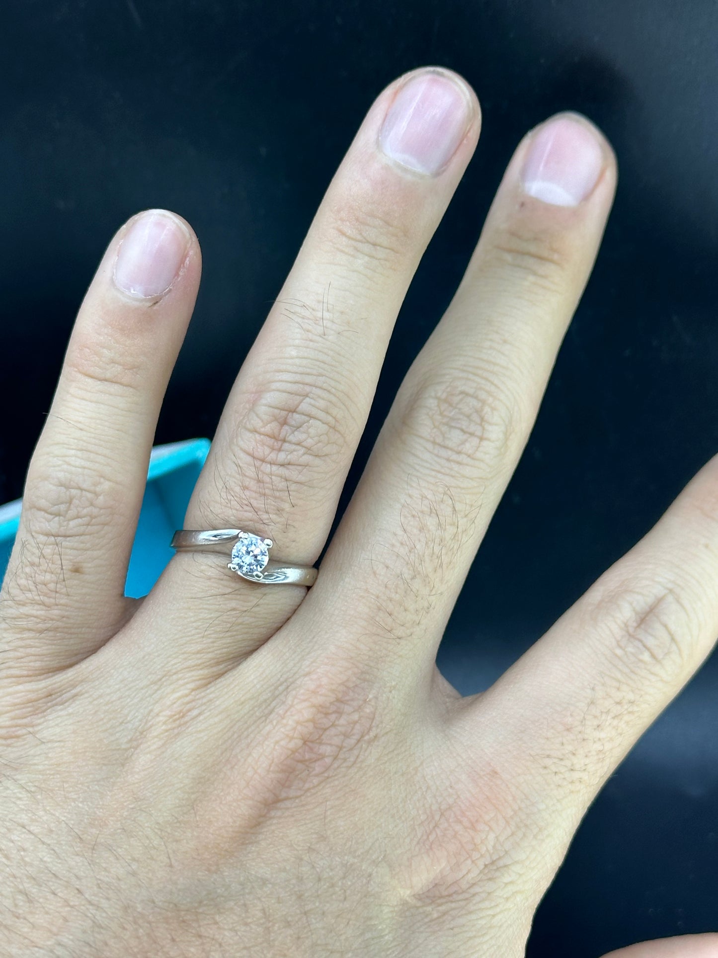 Anillo solitario .33 cts