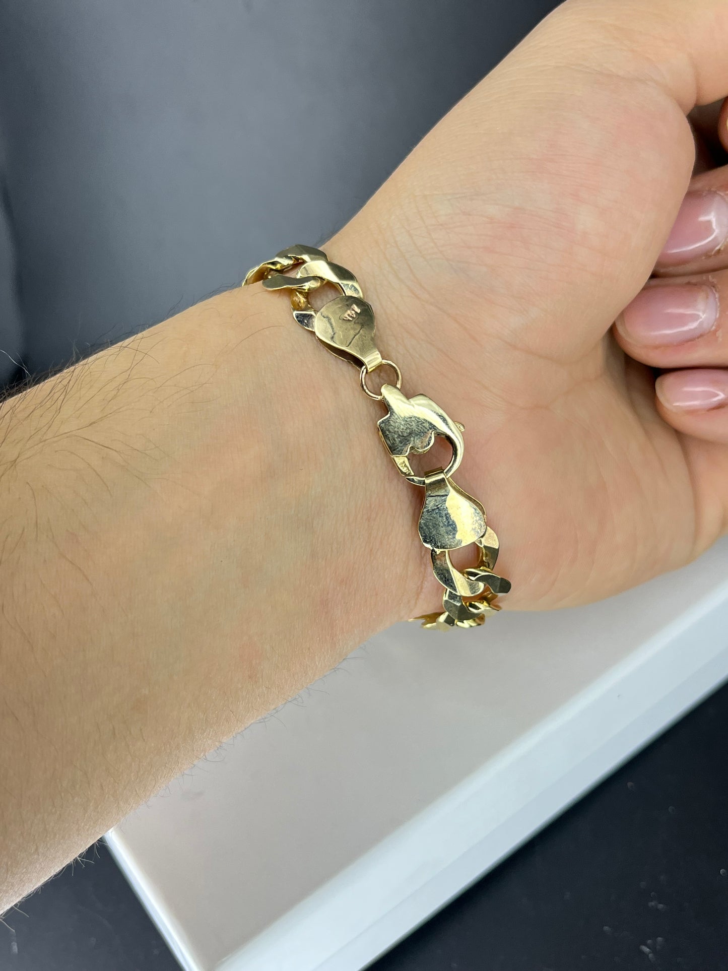 Pulsera cubana 19.2 gr oro 14kts