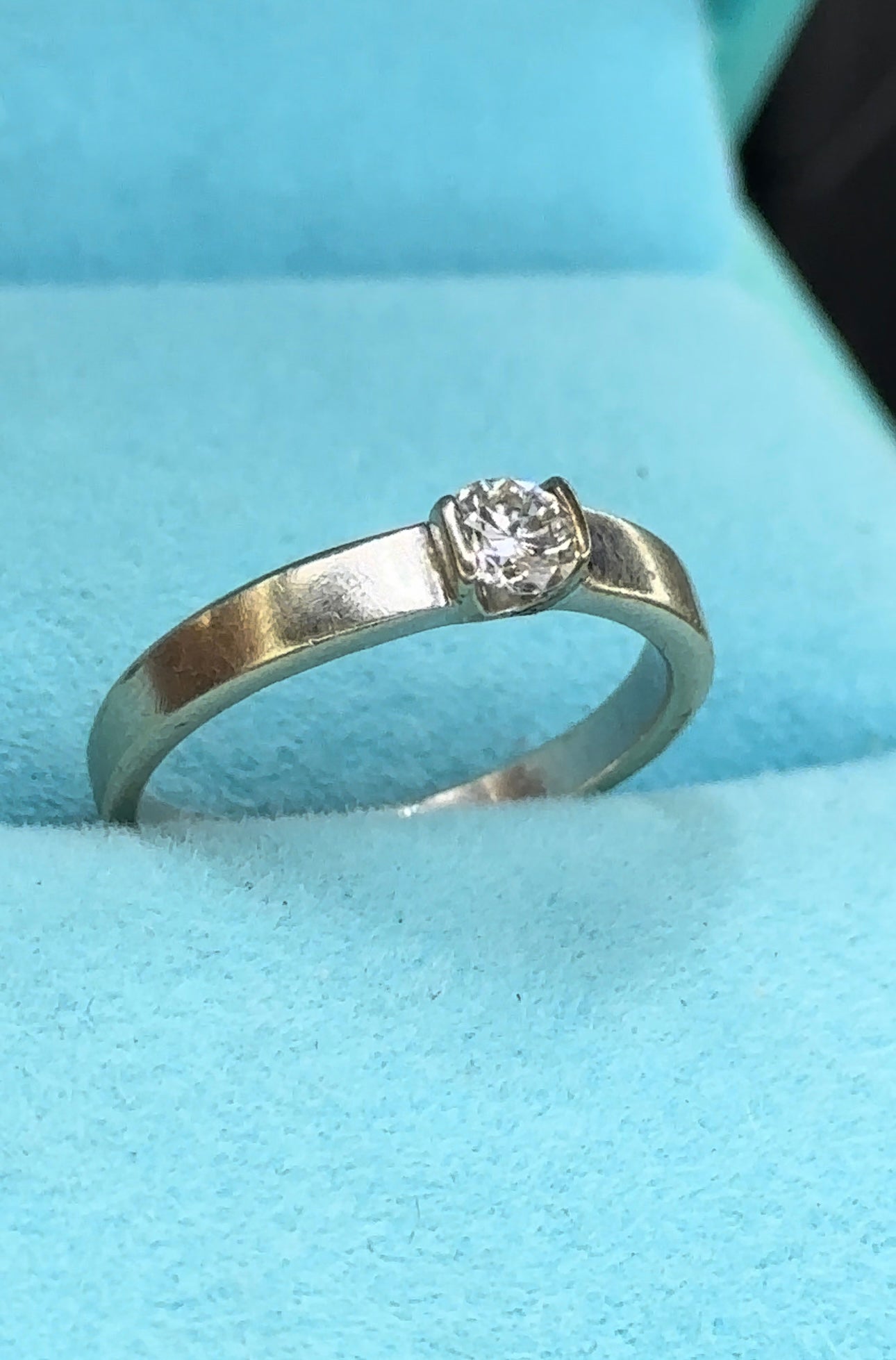 Anillo solitario .20 cts