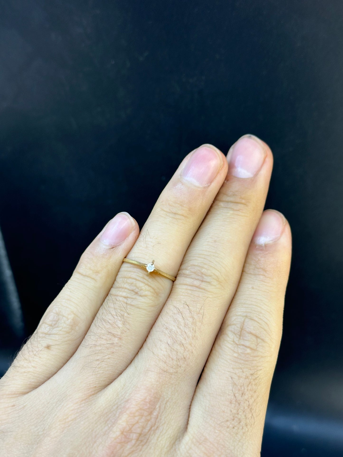 Anillo solitario 5 pts