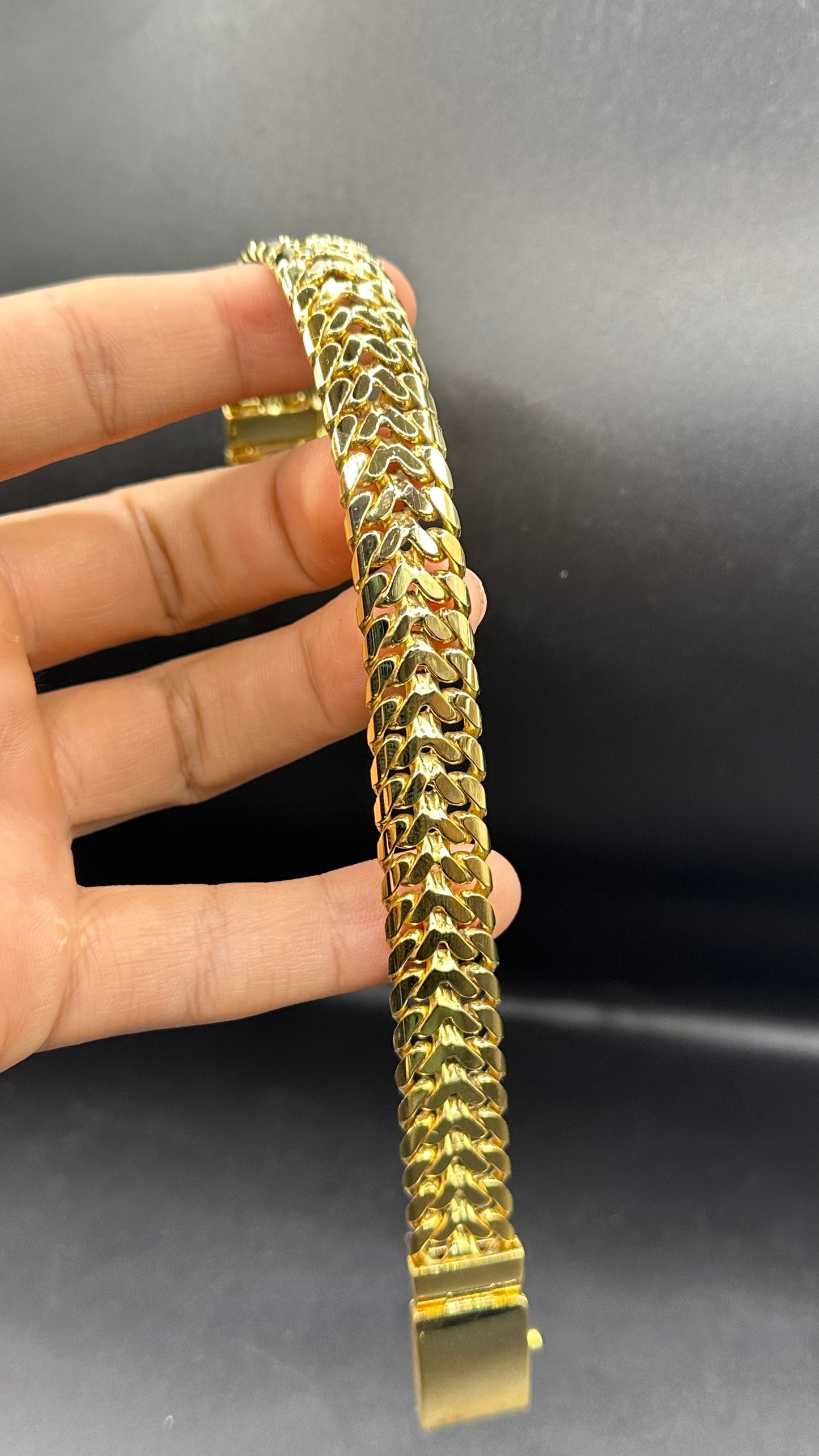 Pulsera petatillo oro 14kts 65 gr