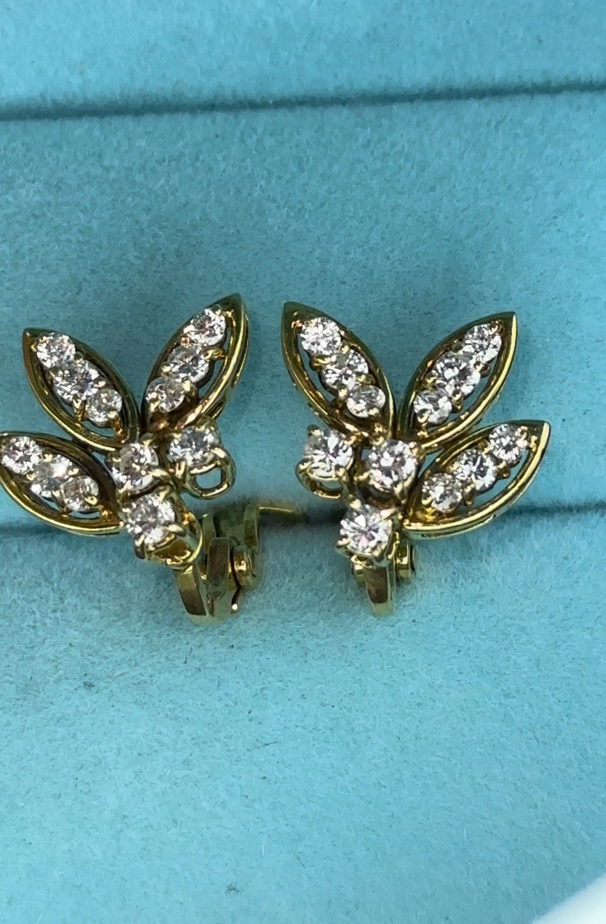 Aretes presión oro 18kts