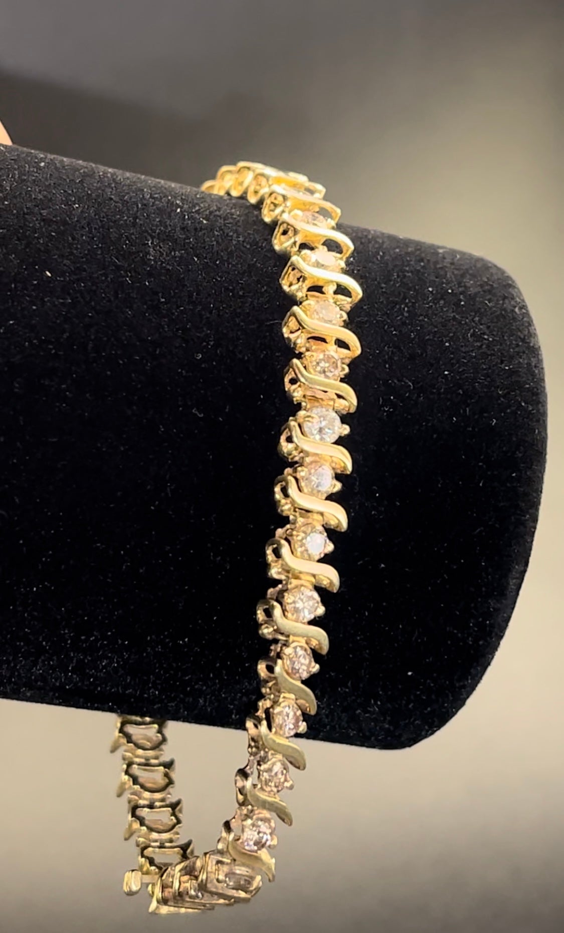 Pulsera riviera diamantes gran tamaño