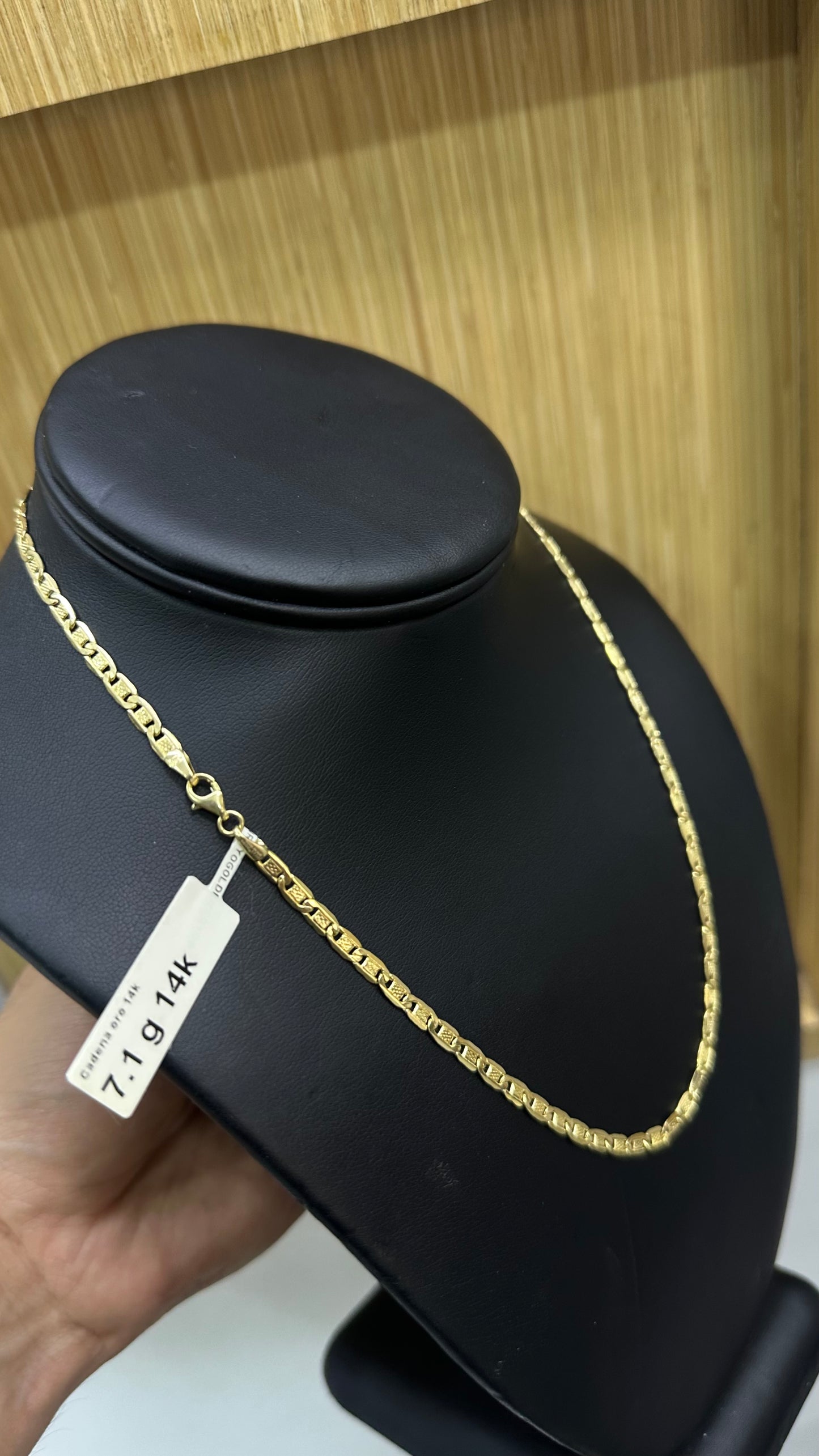 Cadena Gucci oro 14kts 7.1 gr