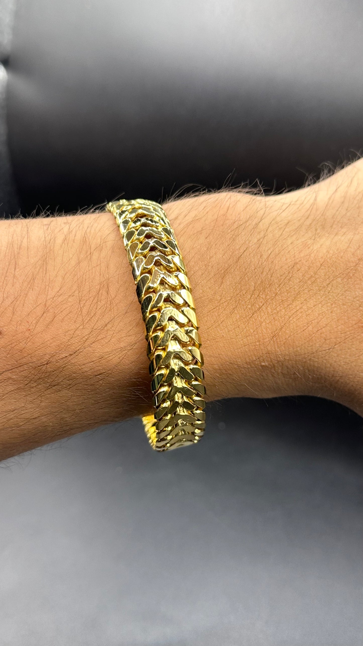Pulsera petatillo oro 14kts 65 gr