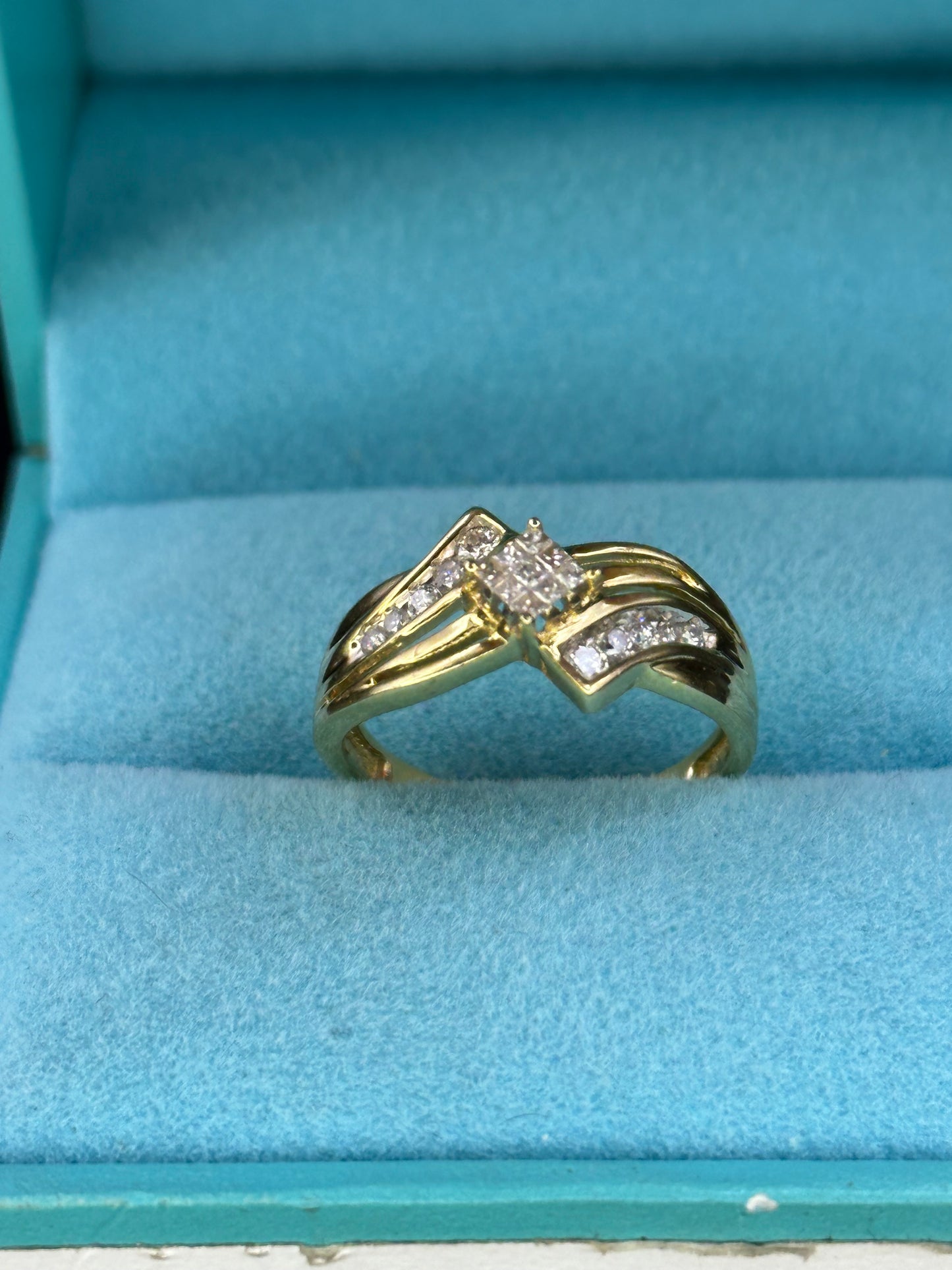 Anillo diseño especial princess
