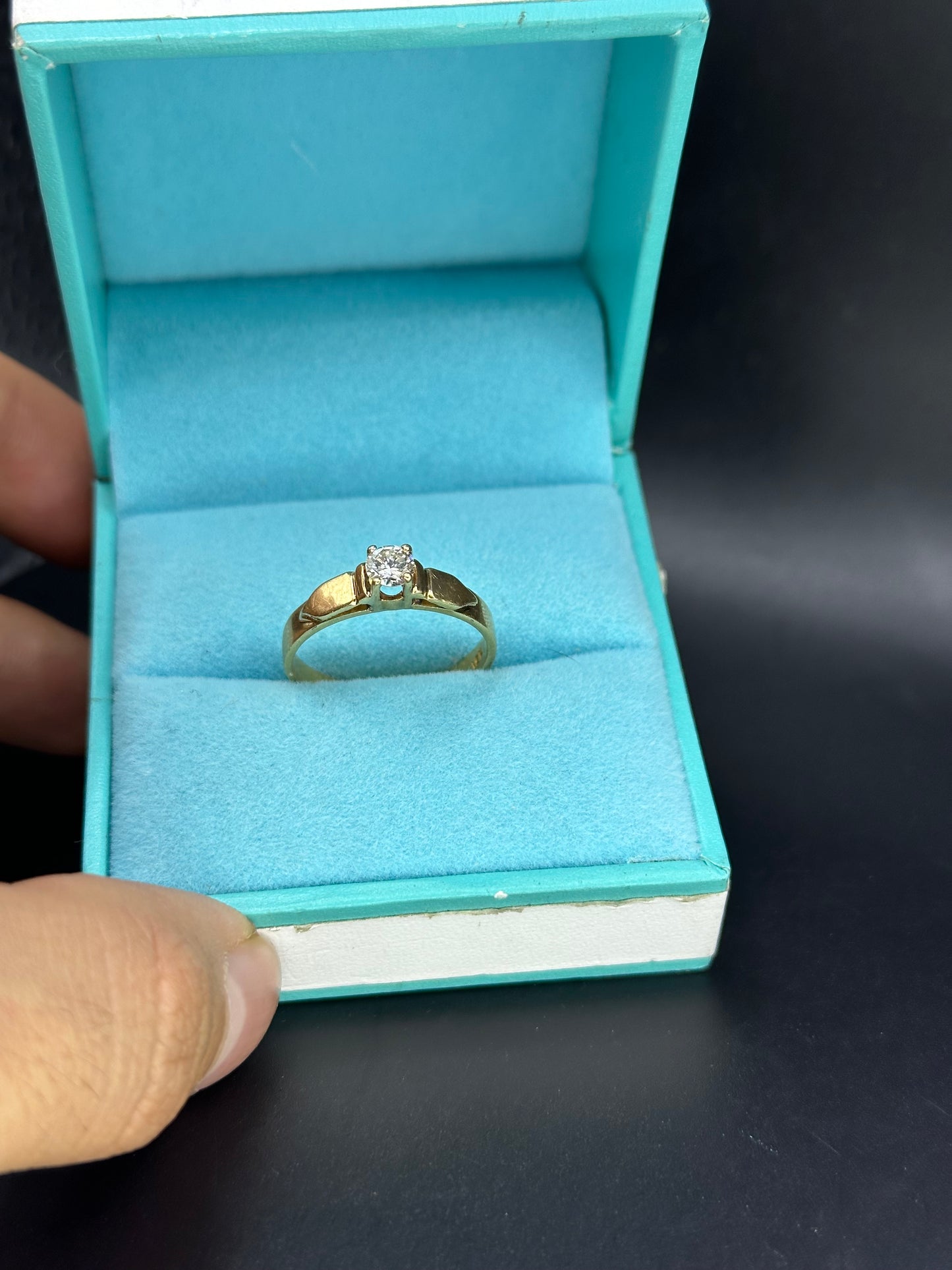 Anillo solitario .31 cts