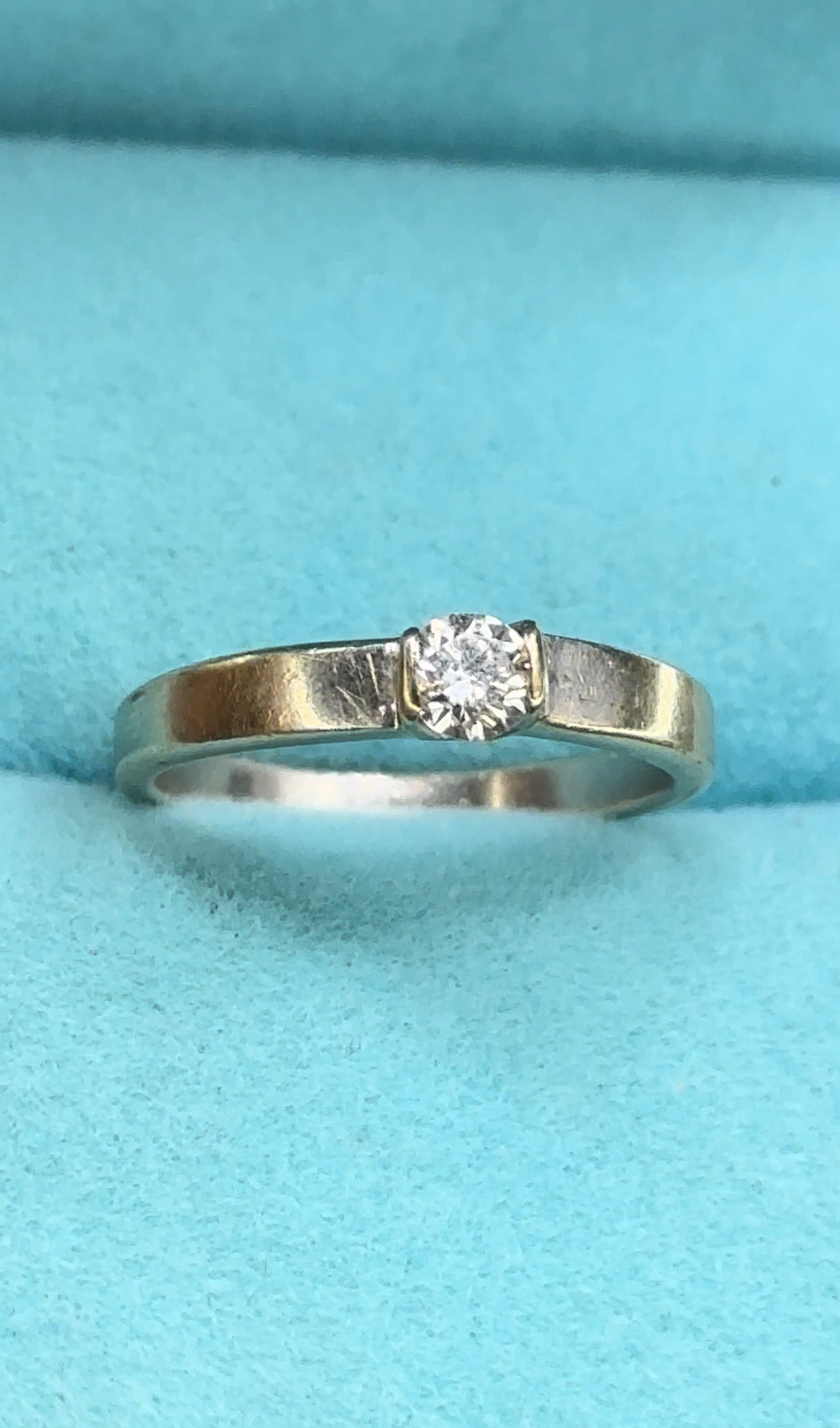 Anillo solitario .20 cts