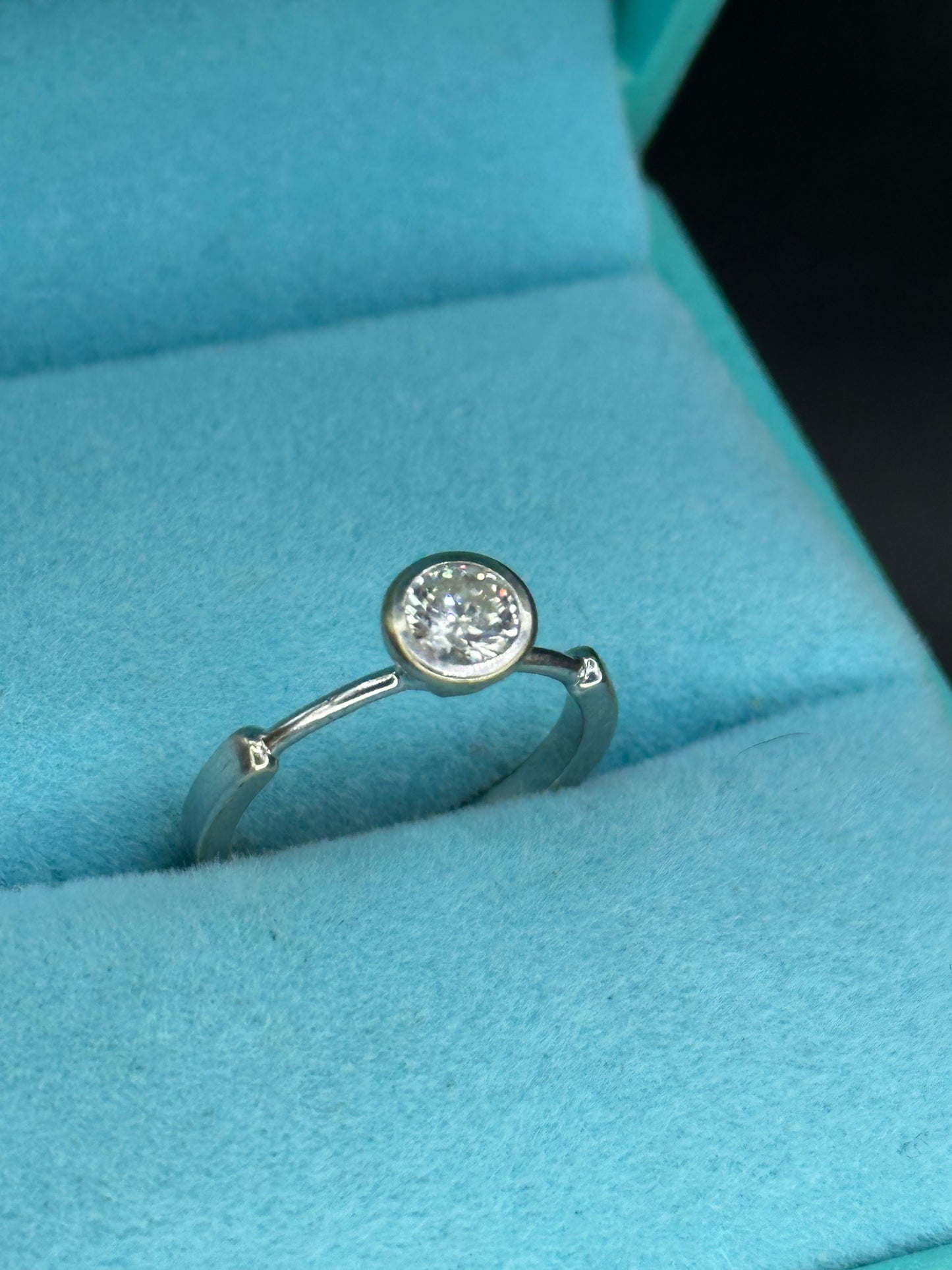 Anillo solitario .35 pts