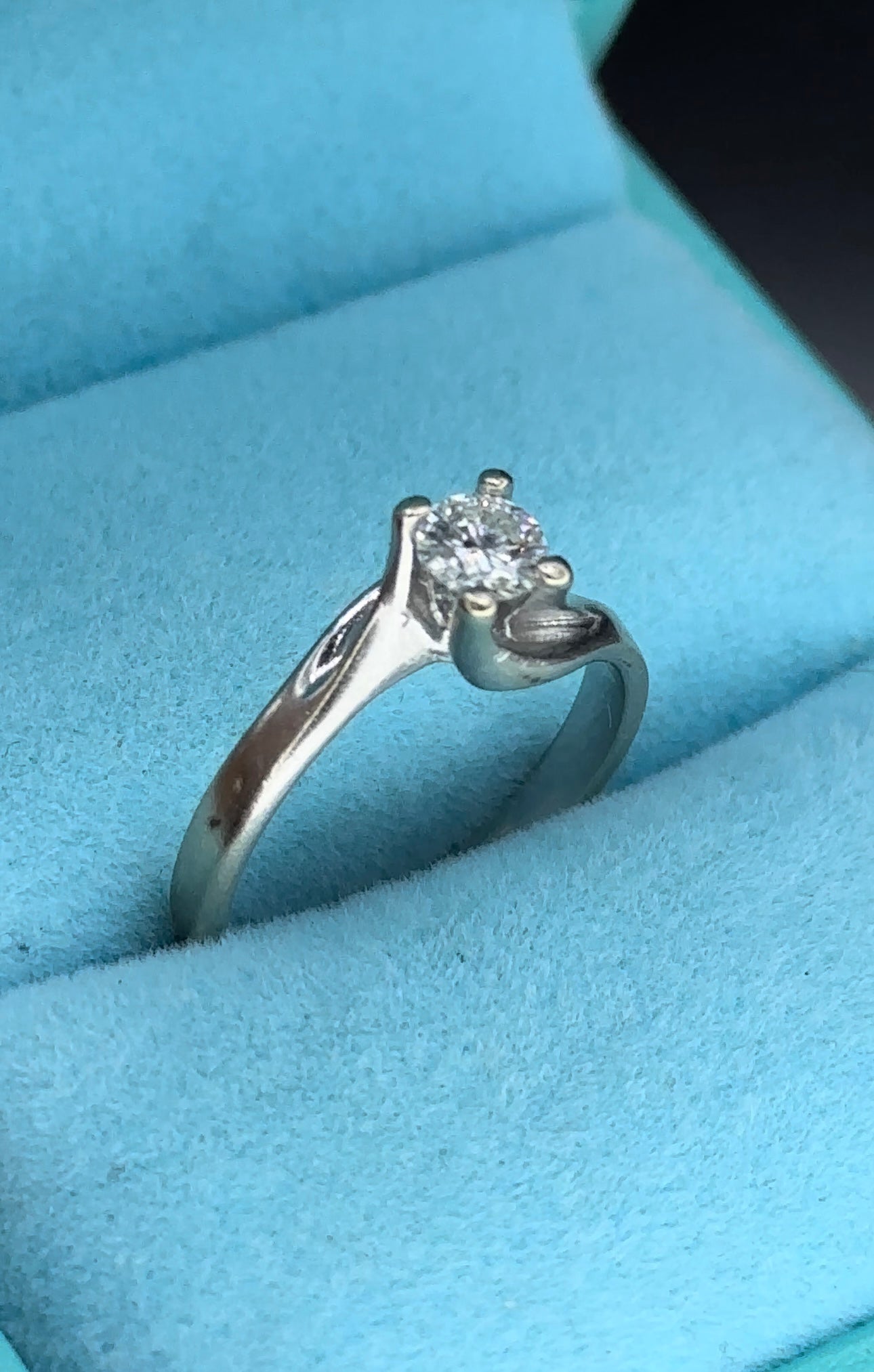 Anillo solitario .33 cts