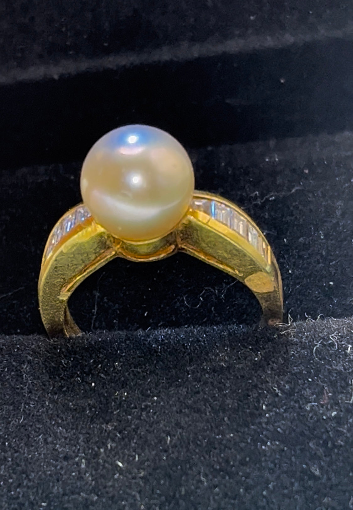 Anillo dama perla