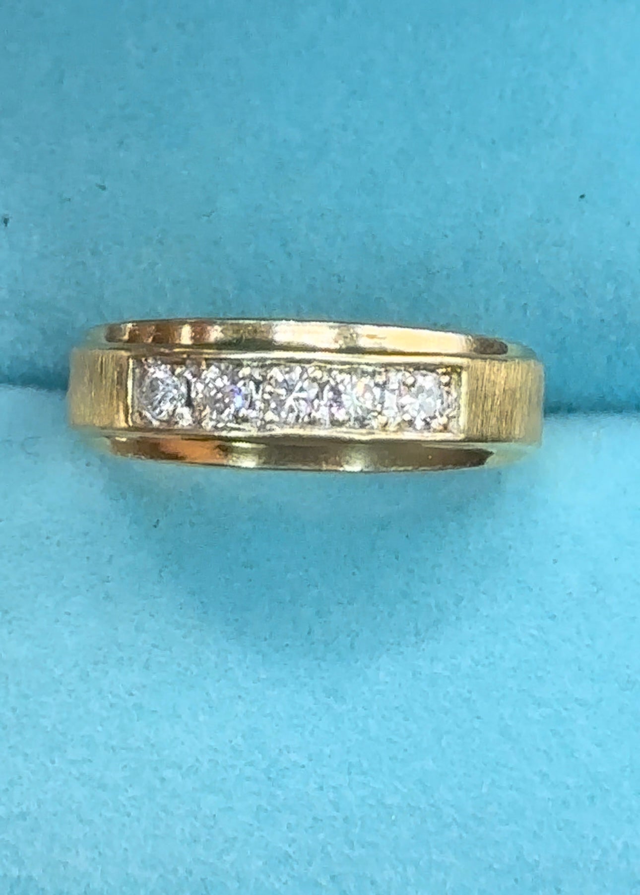 Anillo diamantes oro 14kts