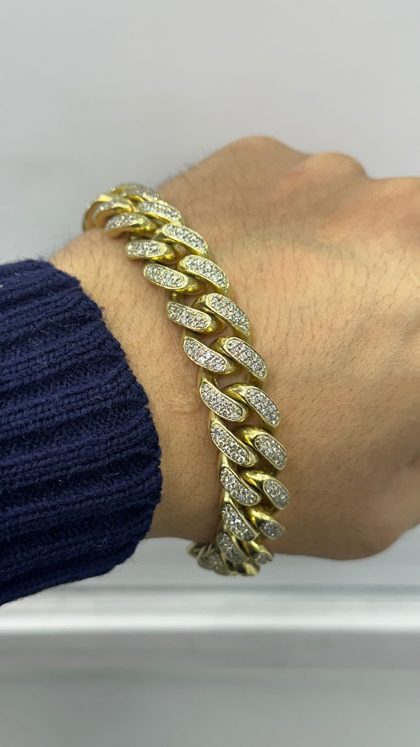 Pulsera diamantes naturales 100.2 gr