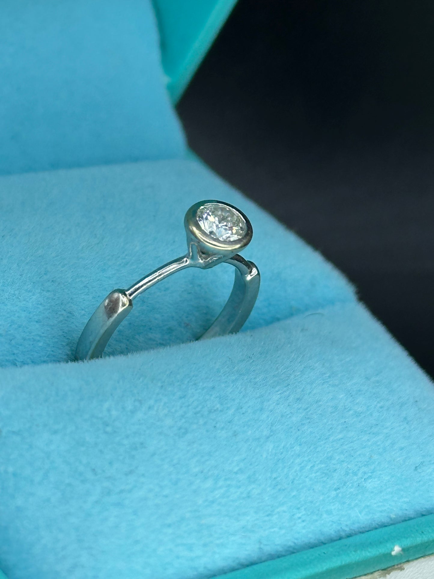 Anillo solitario .35 pts