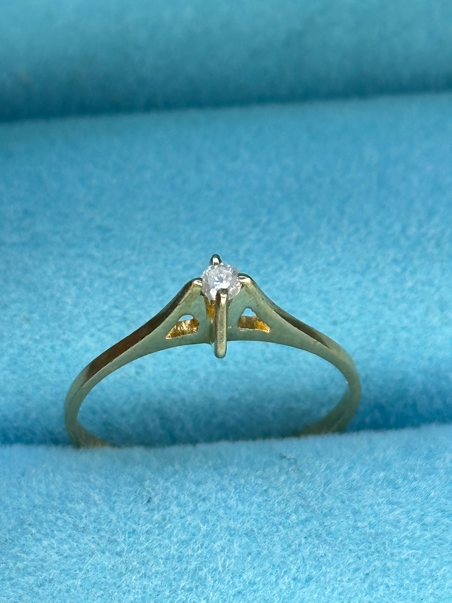 Anillo solitario 5 pts