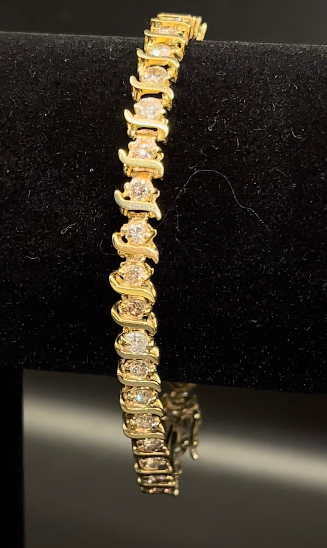 Pulsera riviera diamantes gran tamaño