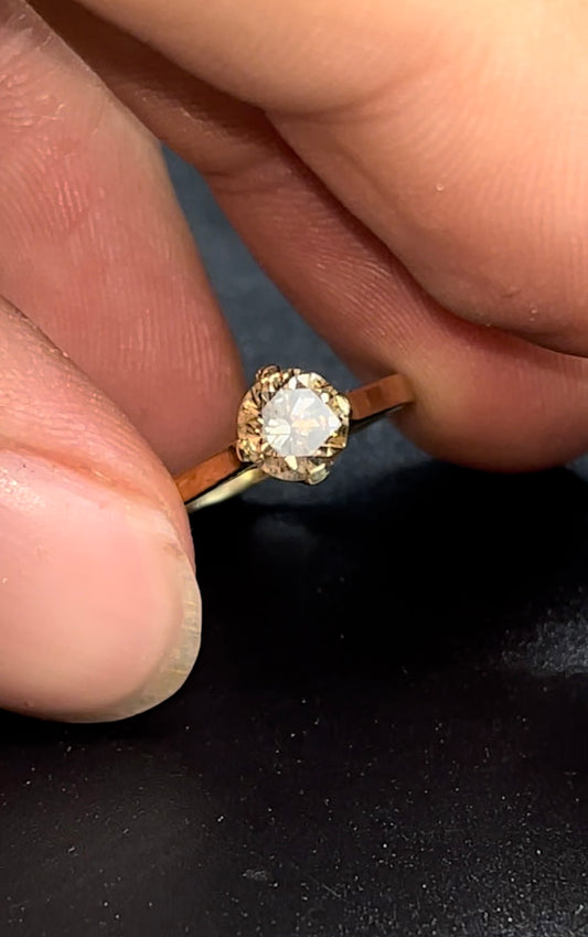 Anillo solitario .46 cts