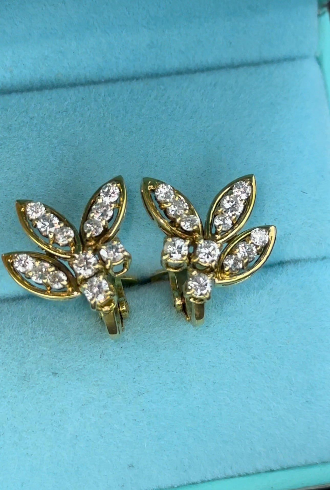 Aretes presión oro 18kts
