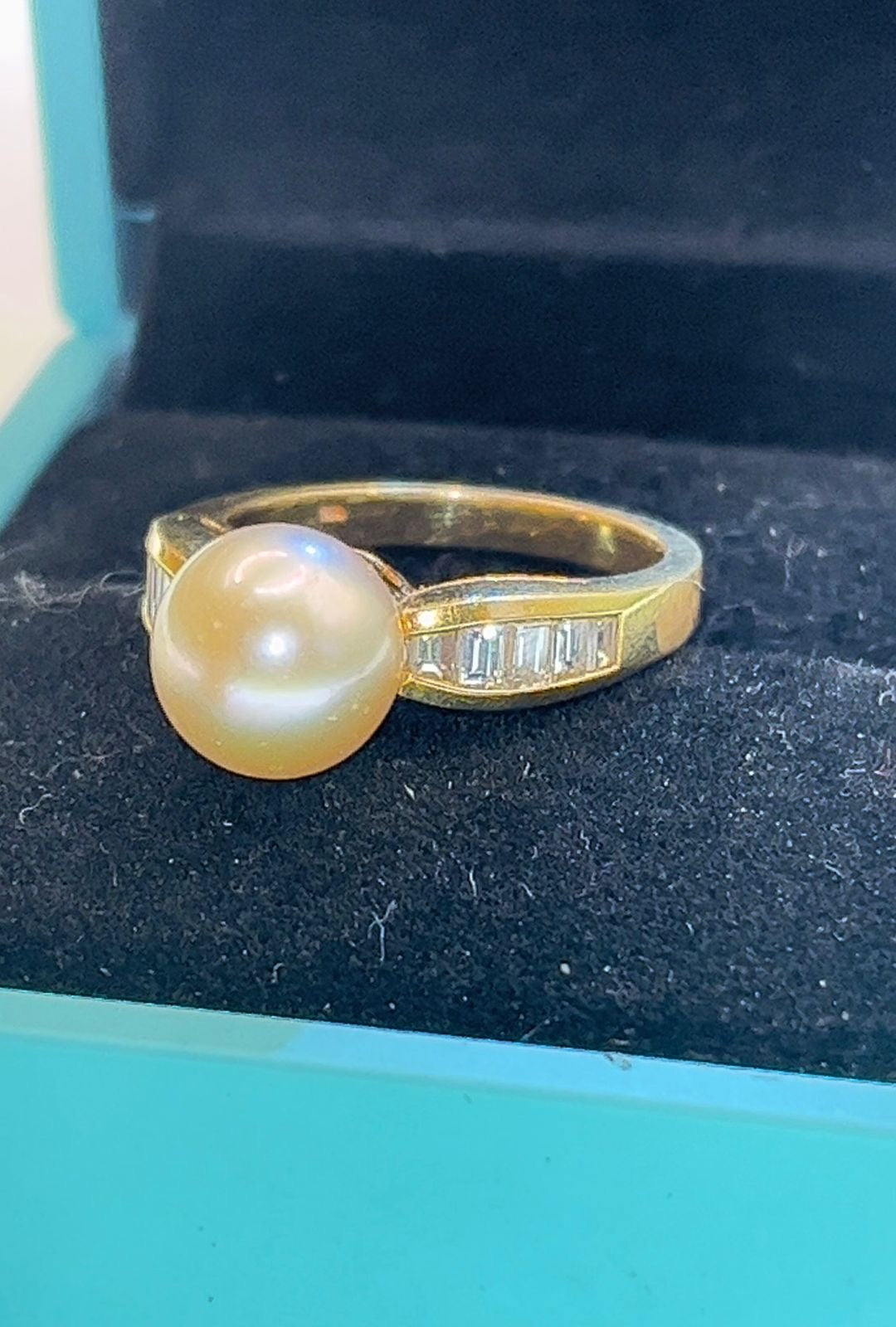 Anillo dama perla
