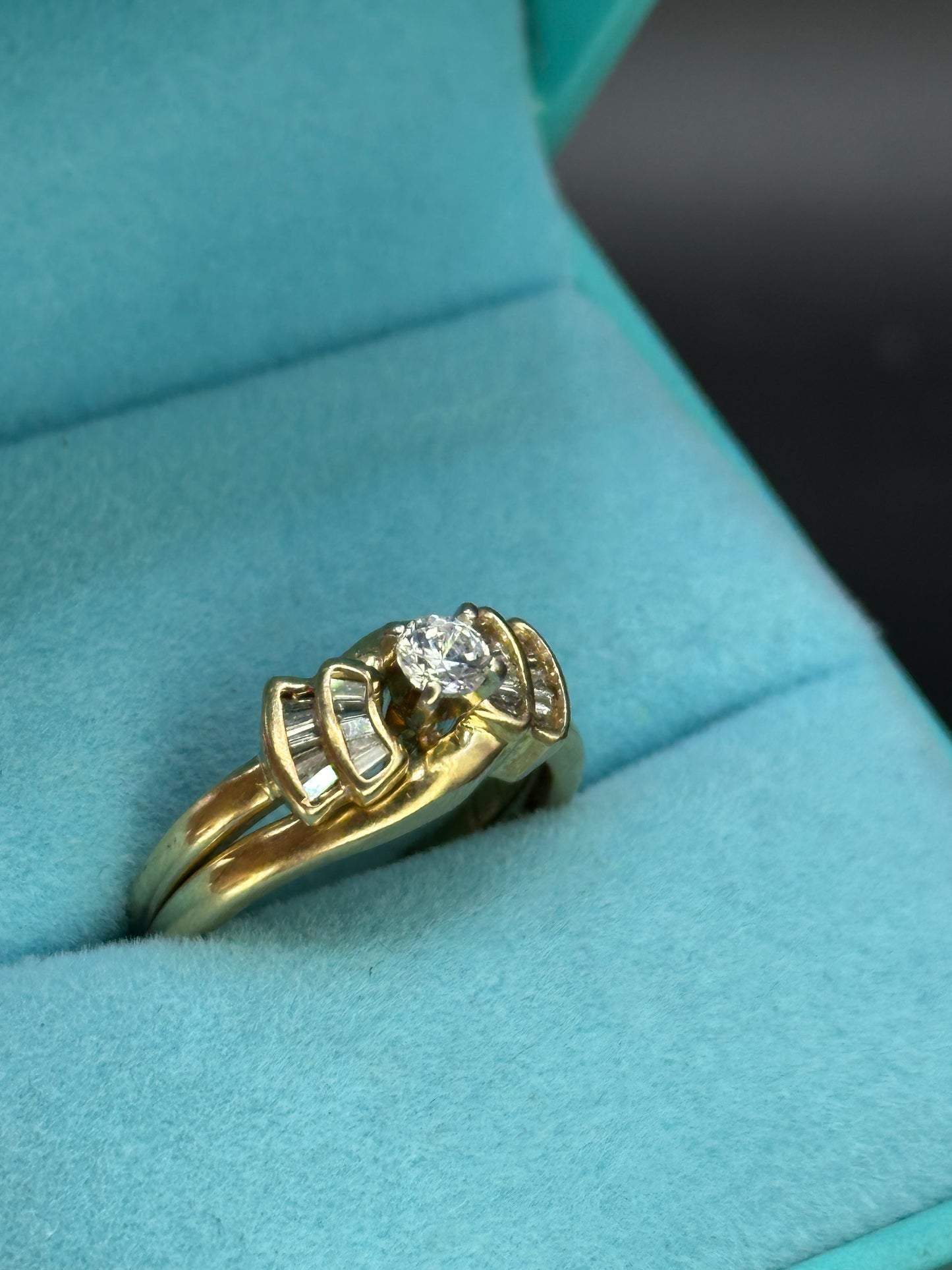 Anillo doble oro 14kts