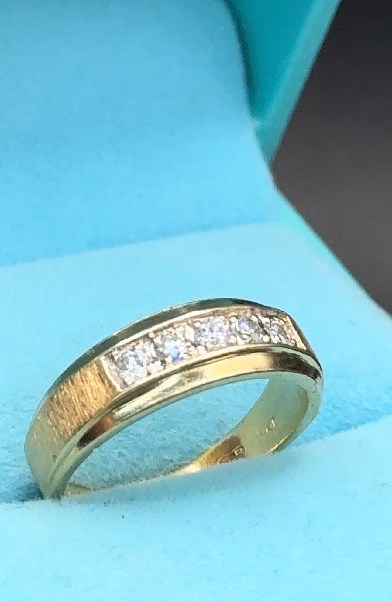 Anillo diamantes oro 14kts