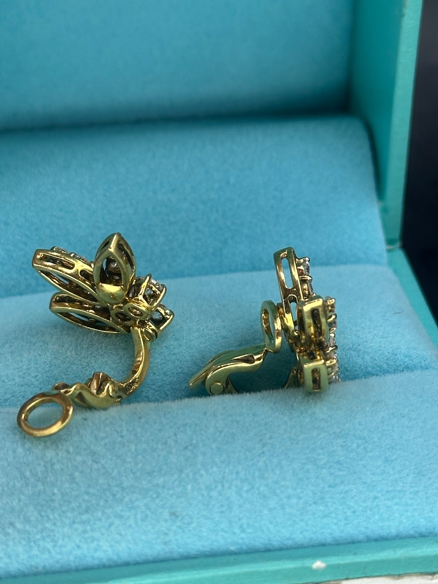 Aretes presión oro 18kts