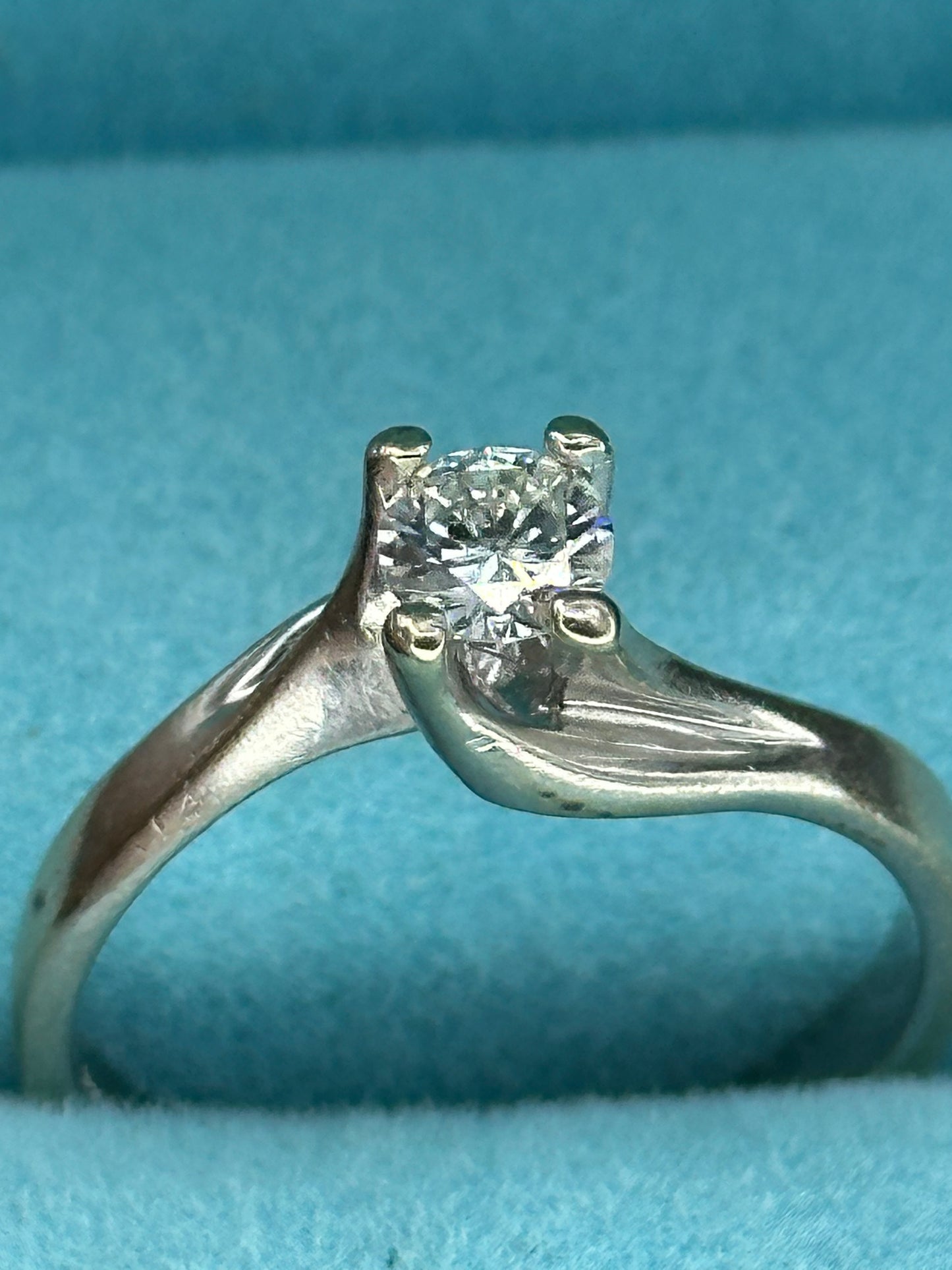 Anillo solitario .33 cts