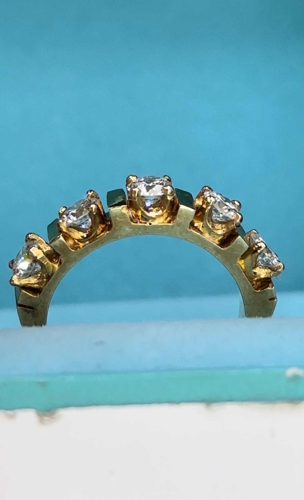 Anillo churumbela diamantes grandes