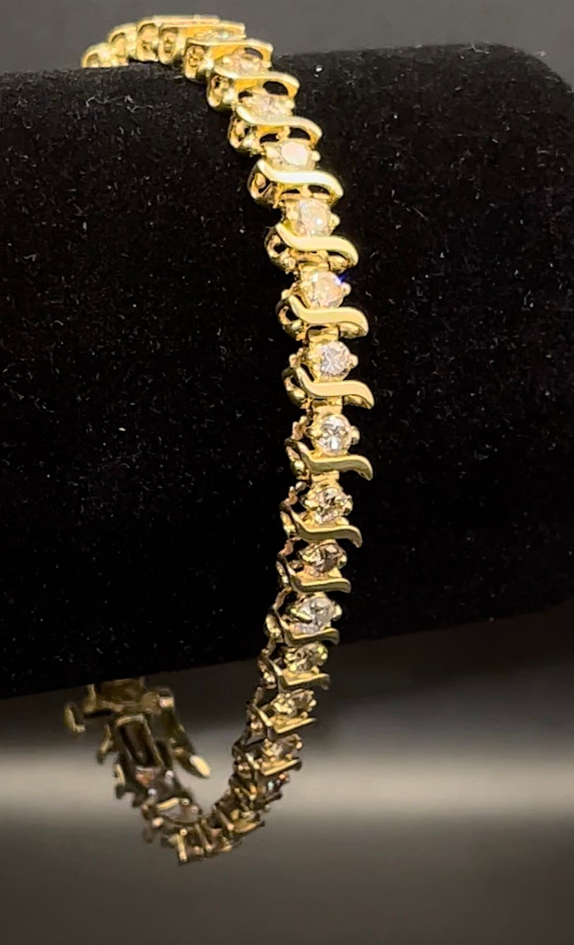 Pulsera riviera diamantes gran tamaño