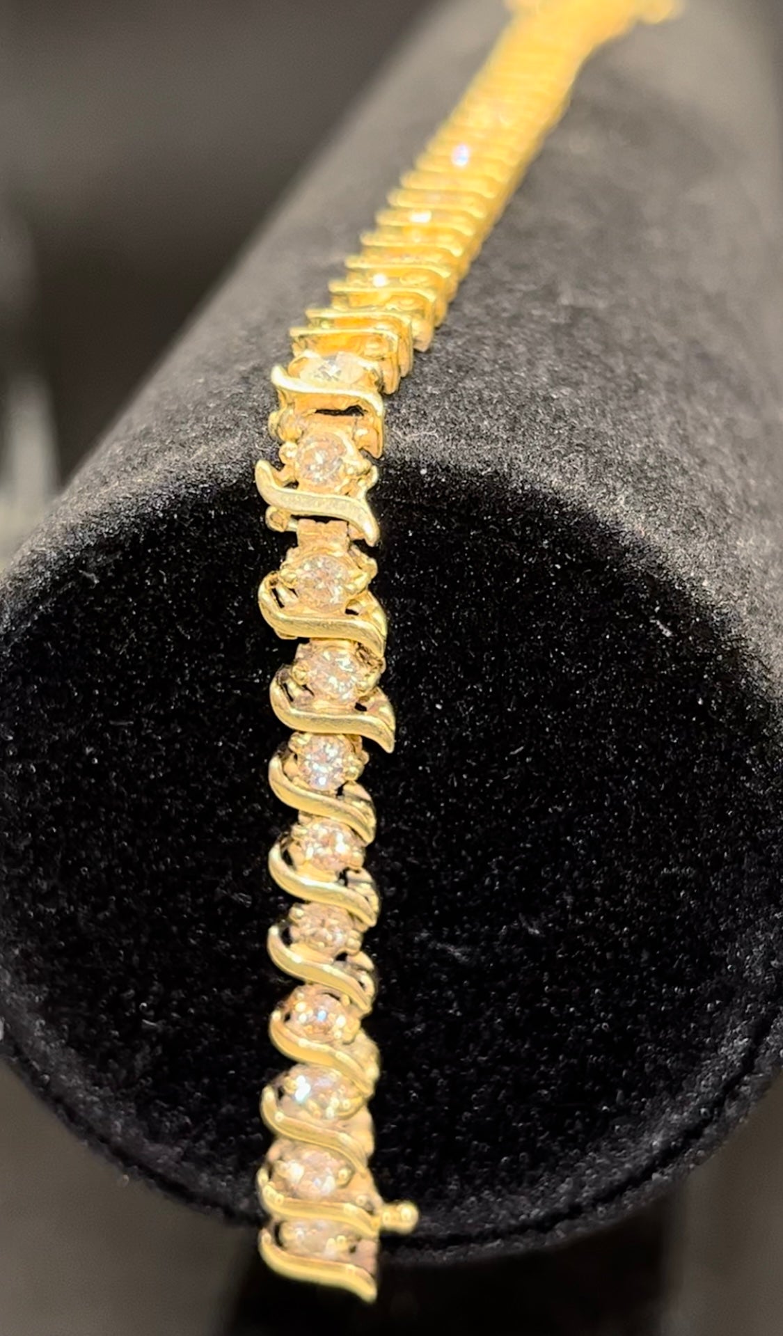 Pulsera riviera diamantes gran tamaño