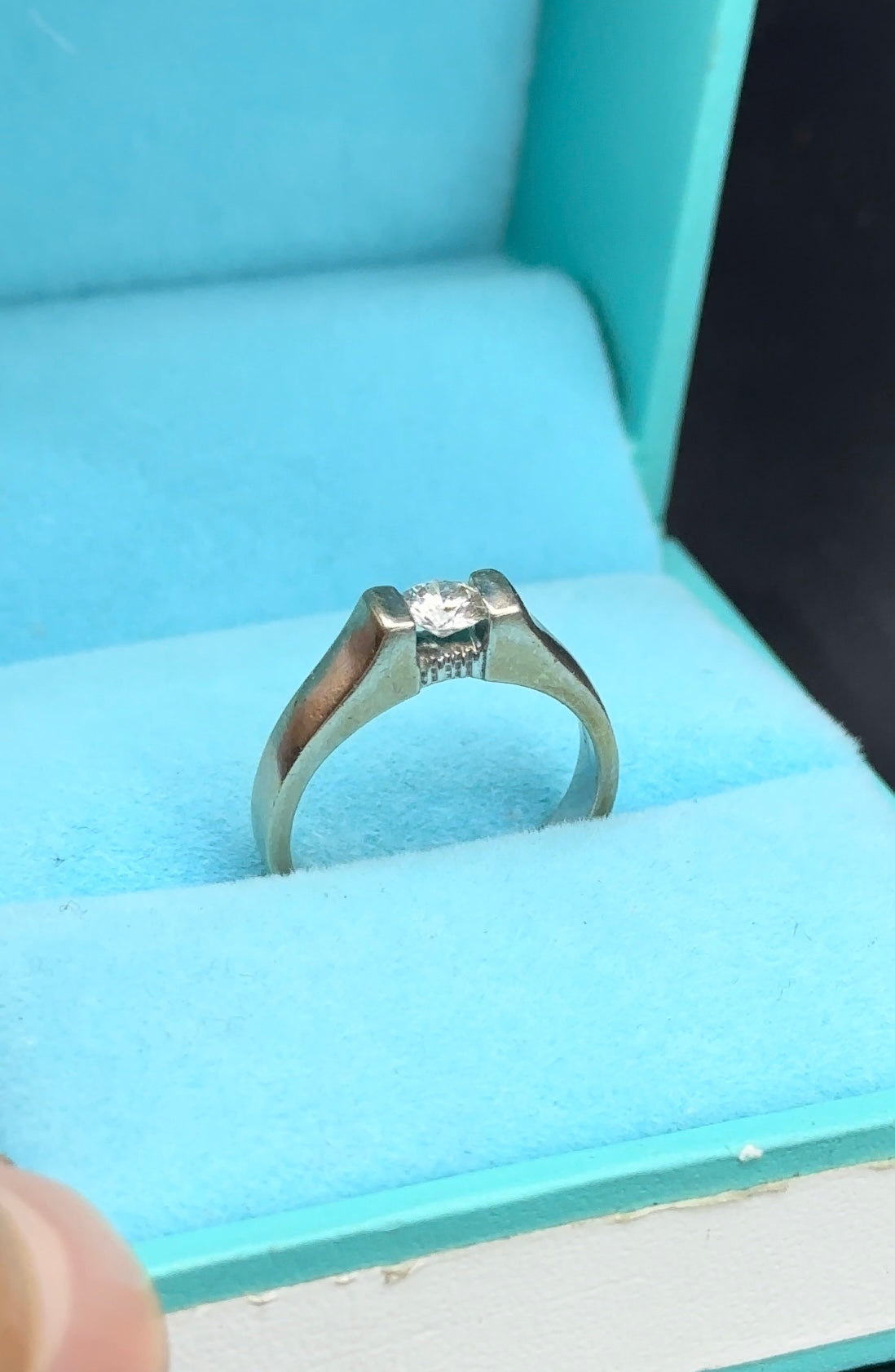 Anillo solitario .32 cts