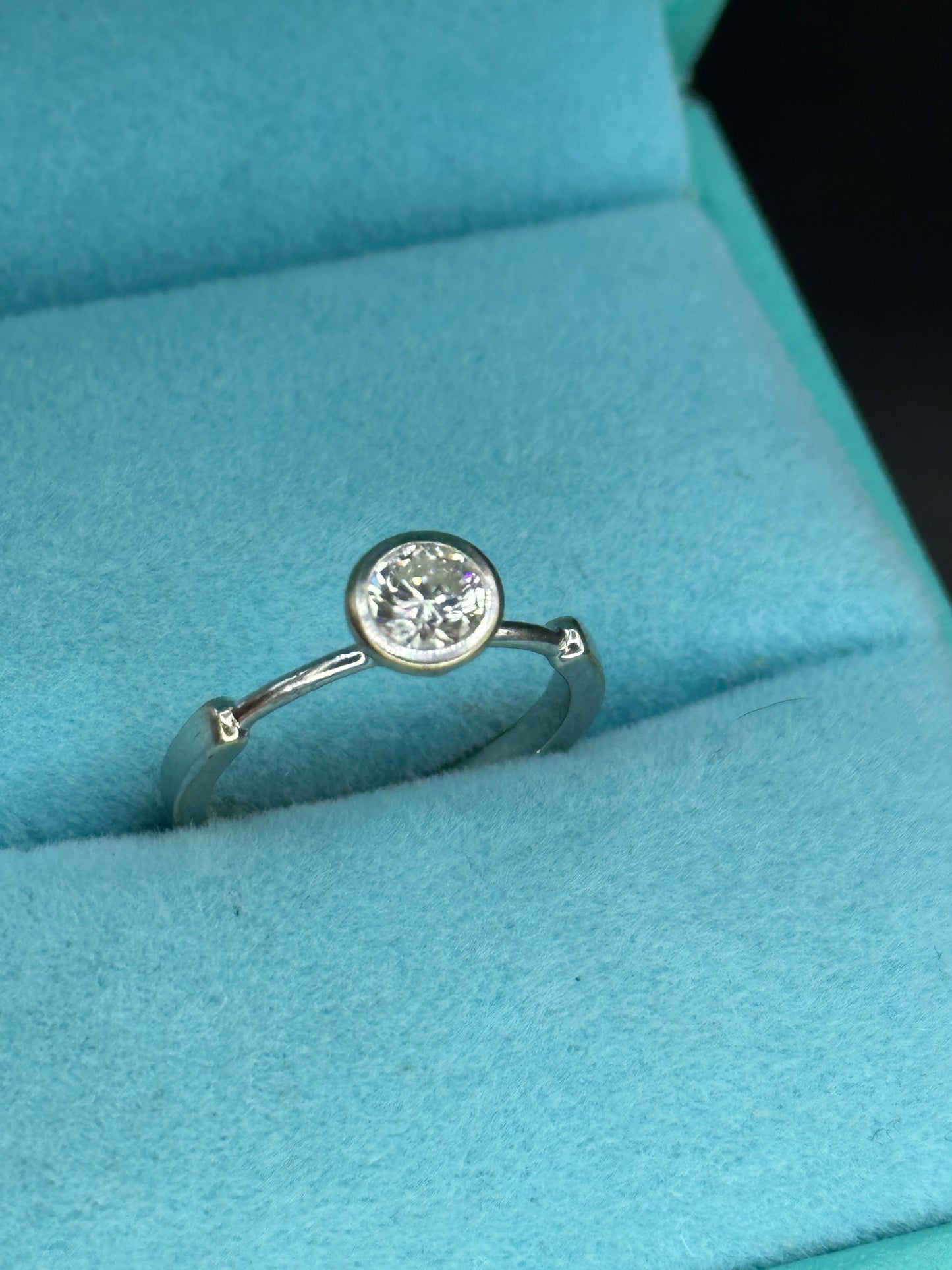 Anillo solitario .35 pts