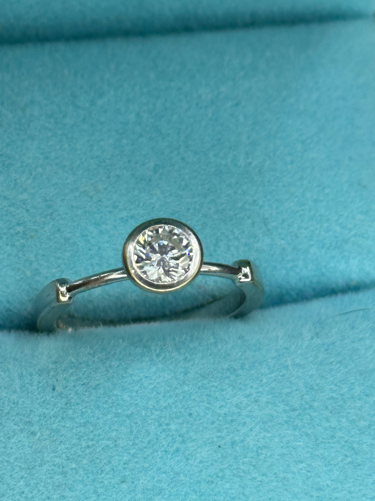 Anillo solitario .35 pts