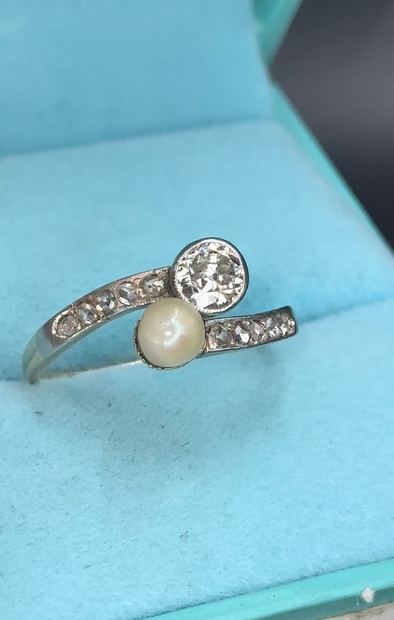 Anillo diamante antiguo