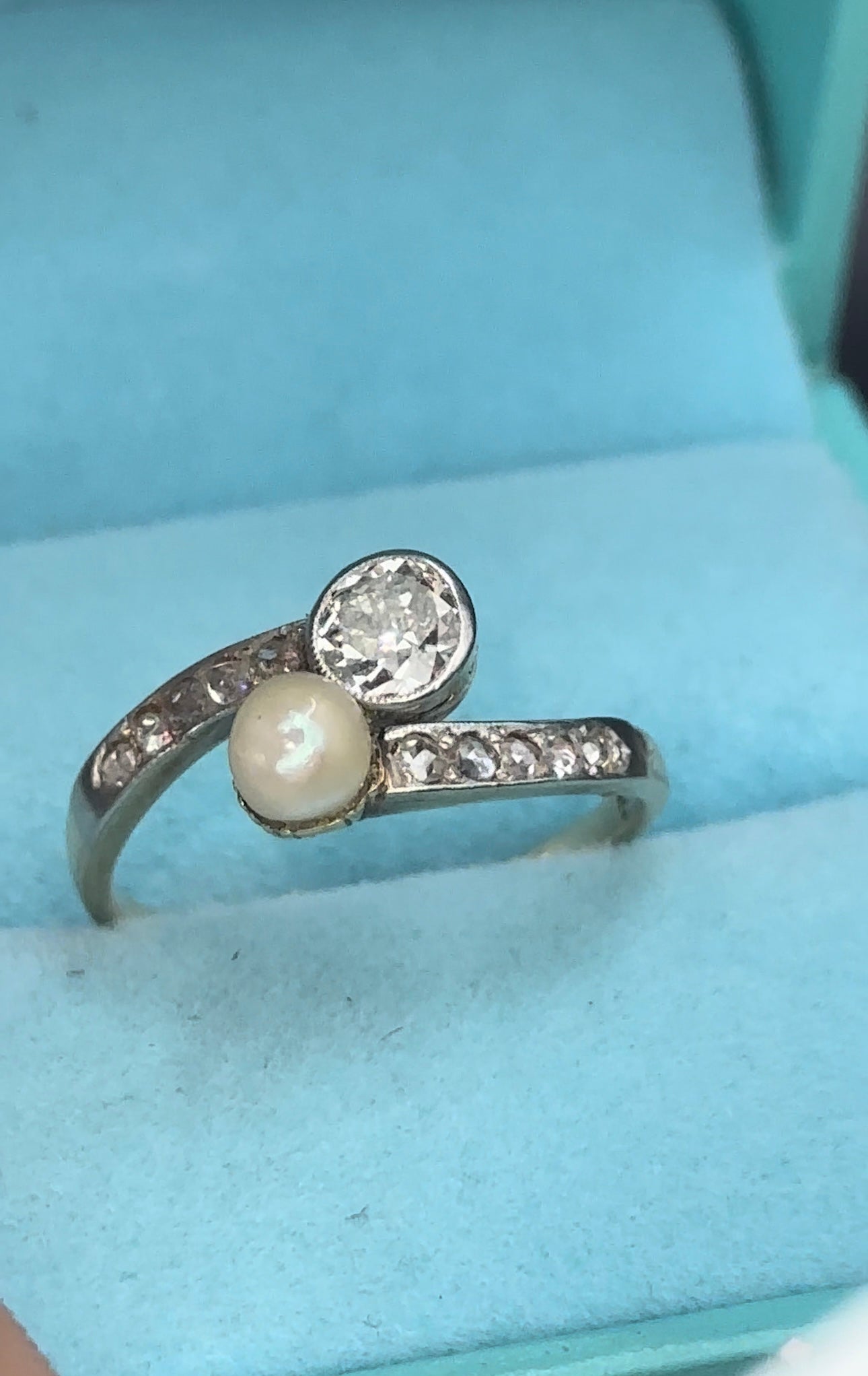 Anillo diamante antiguo