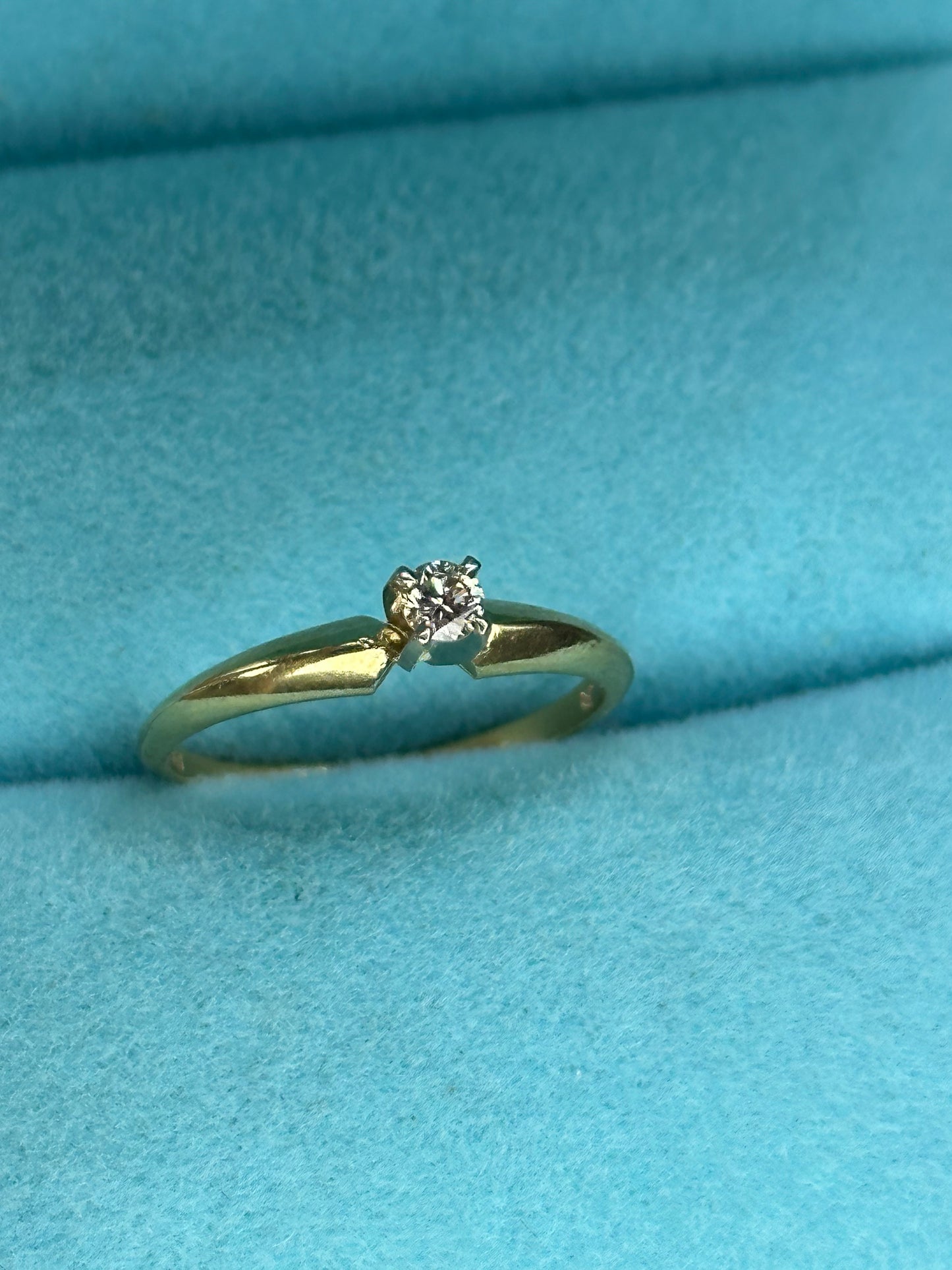 Anillo solitario diamante 10 pts