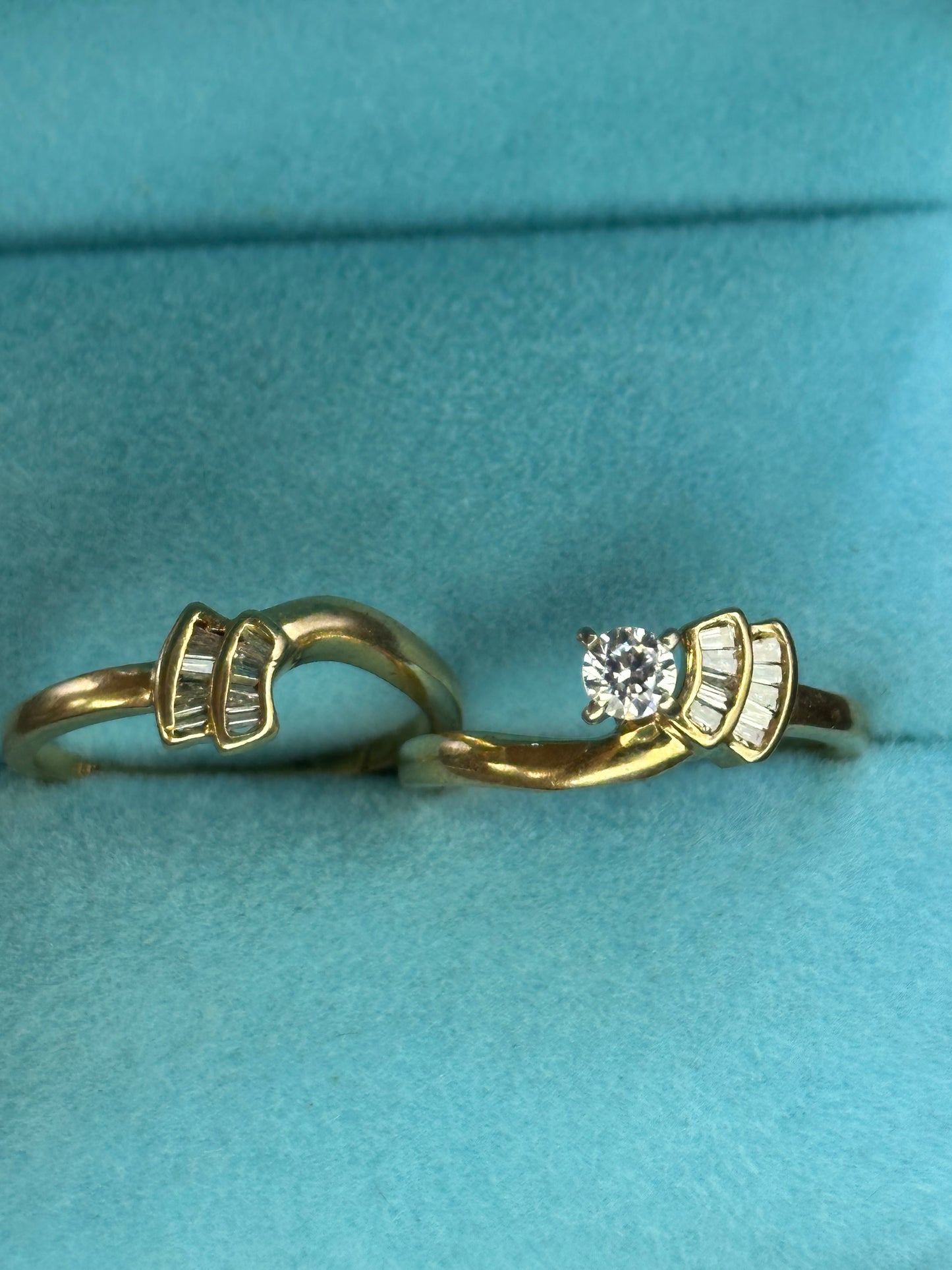 Anillo doble oro 14kts