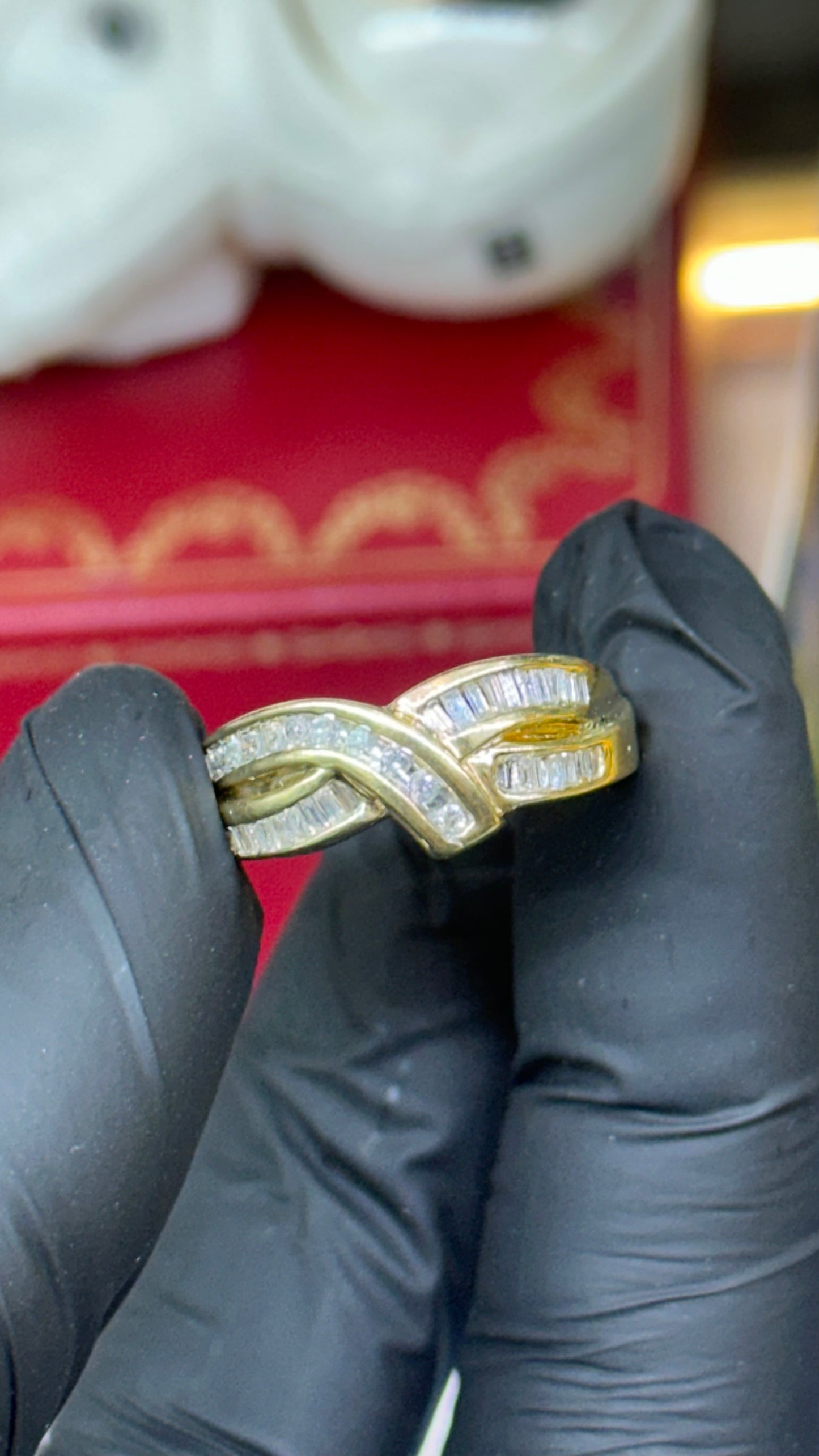 Anillo diamantes 10kts