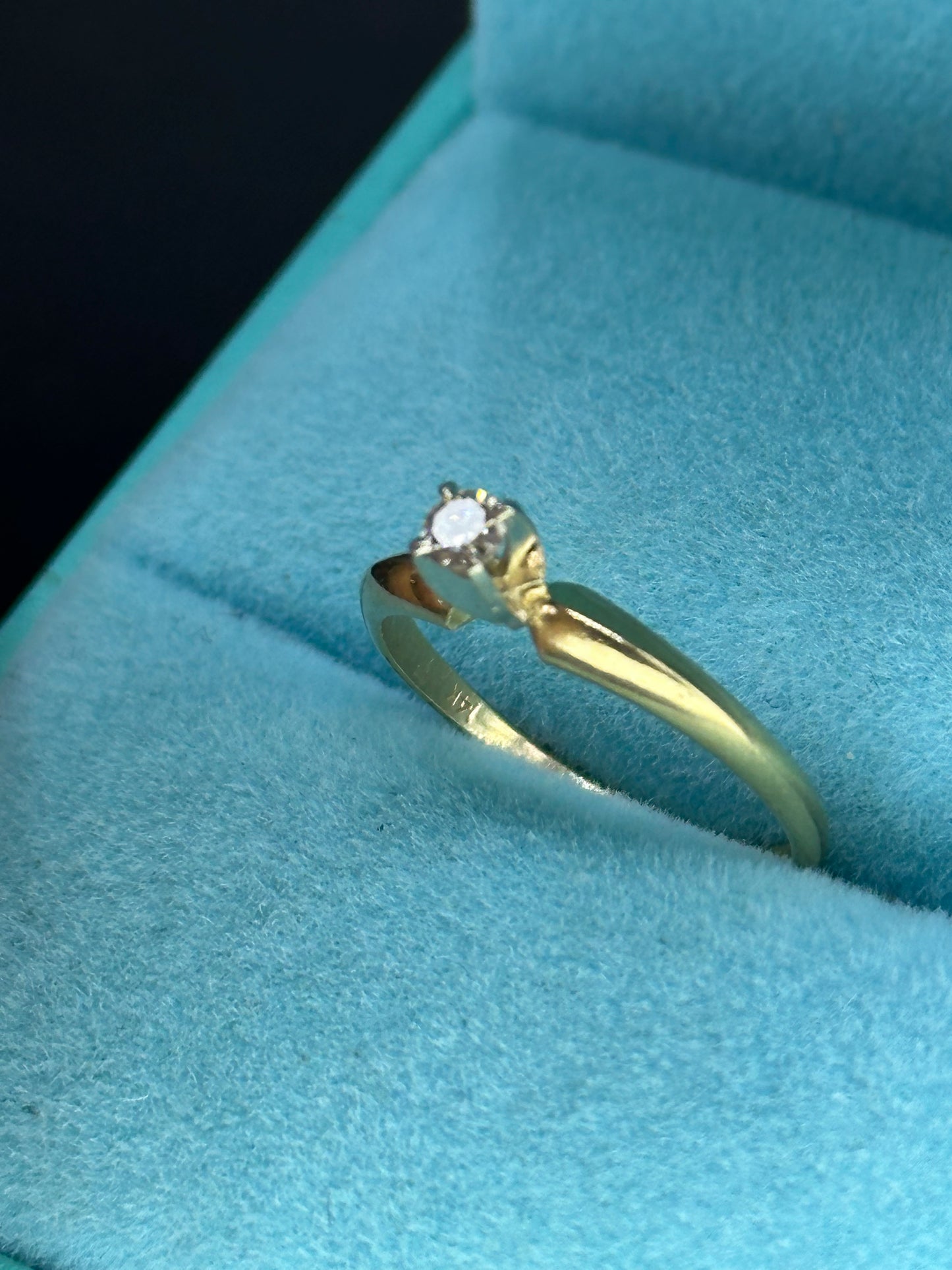 Anillo solitario diamante 10 pts