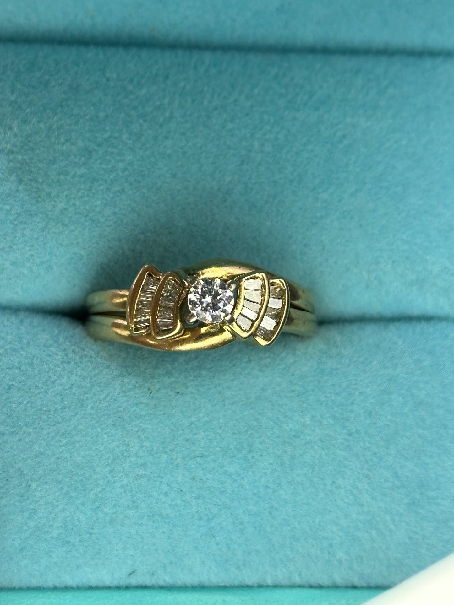 Anillo doble oro 14kts