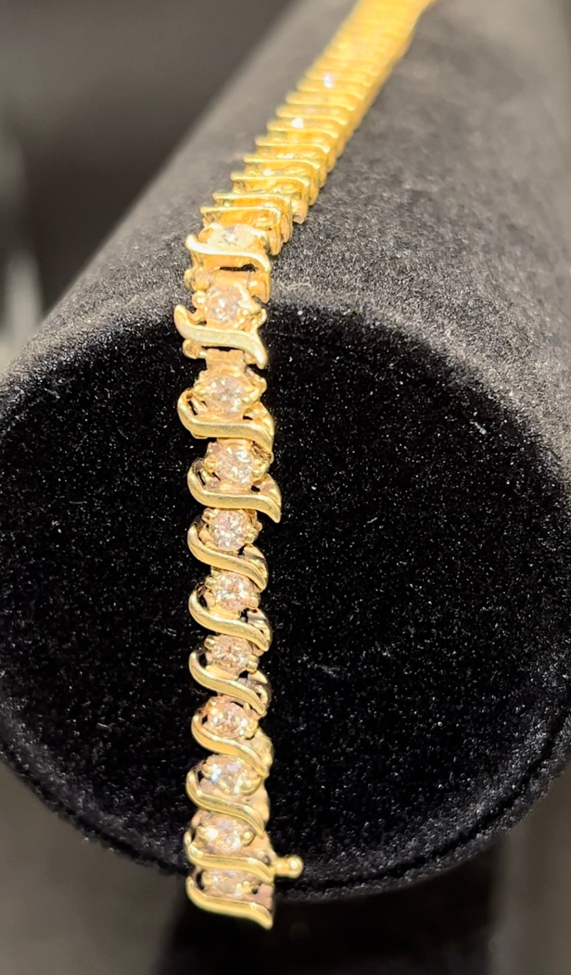 Pulsera riviera diamantes gran tamaño